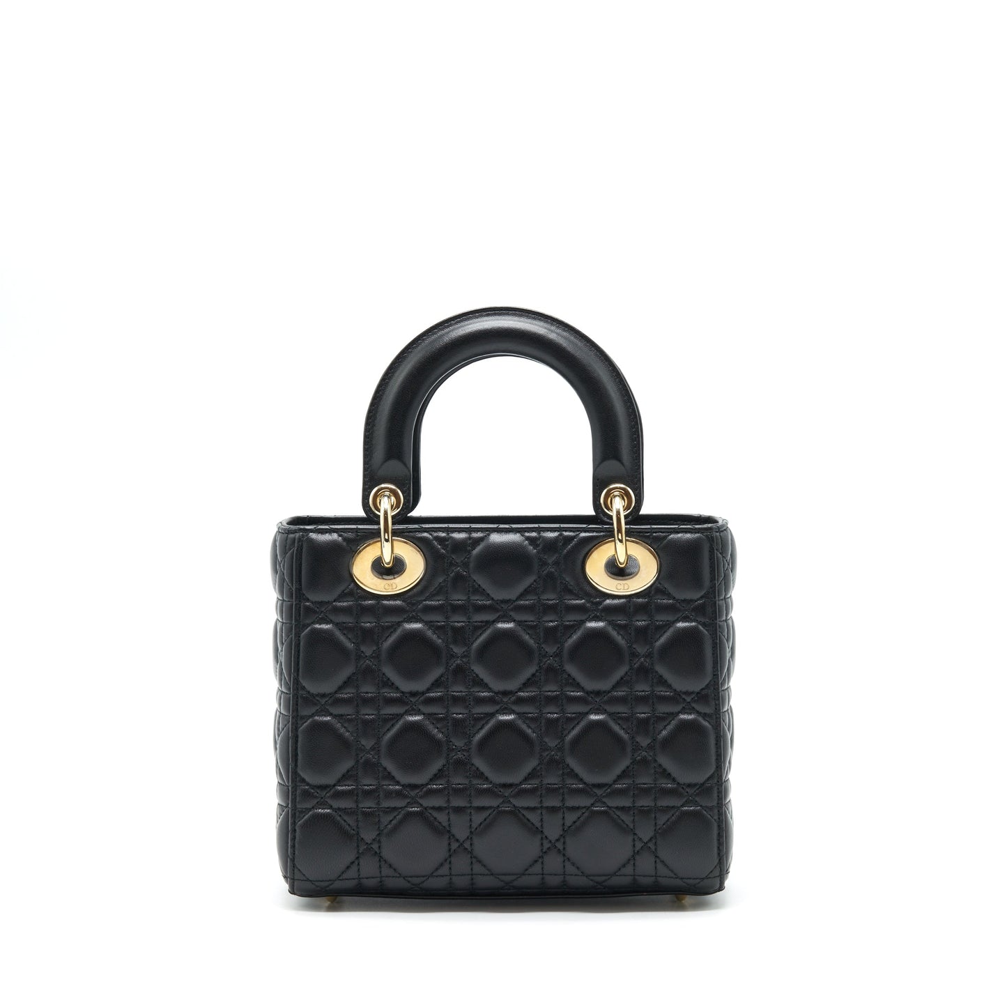 Dior Lady My Purse Lambskin Handbag Black Small Travel Bag
