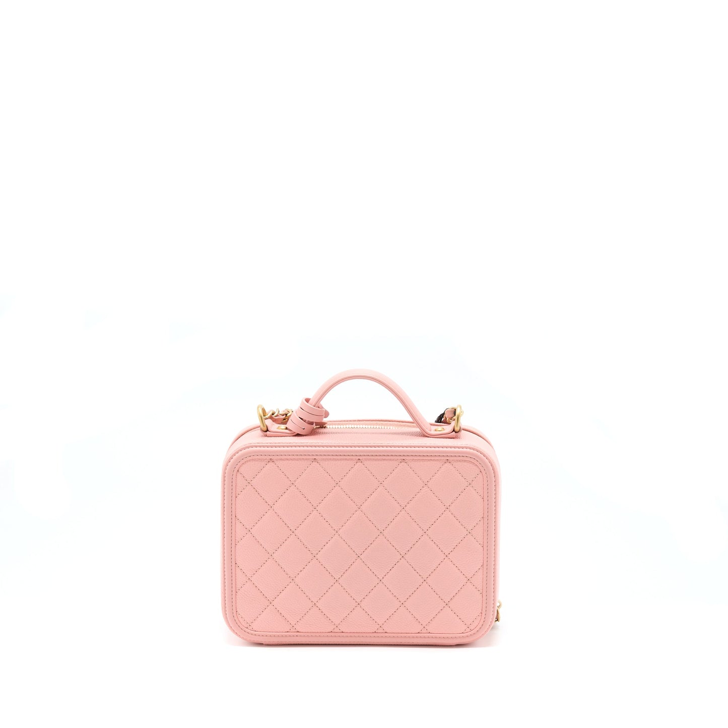 Chanel Filigree Vanity Caviar GHW Pink Handbag