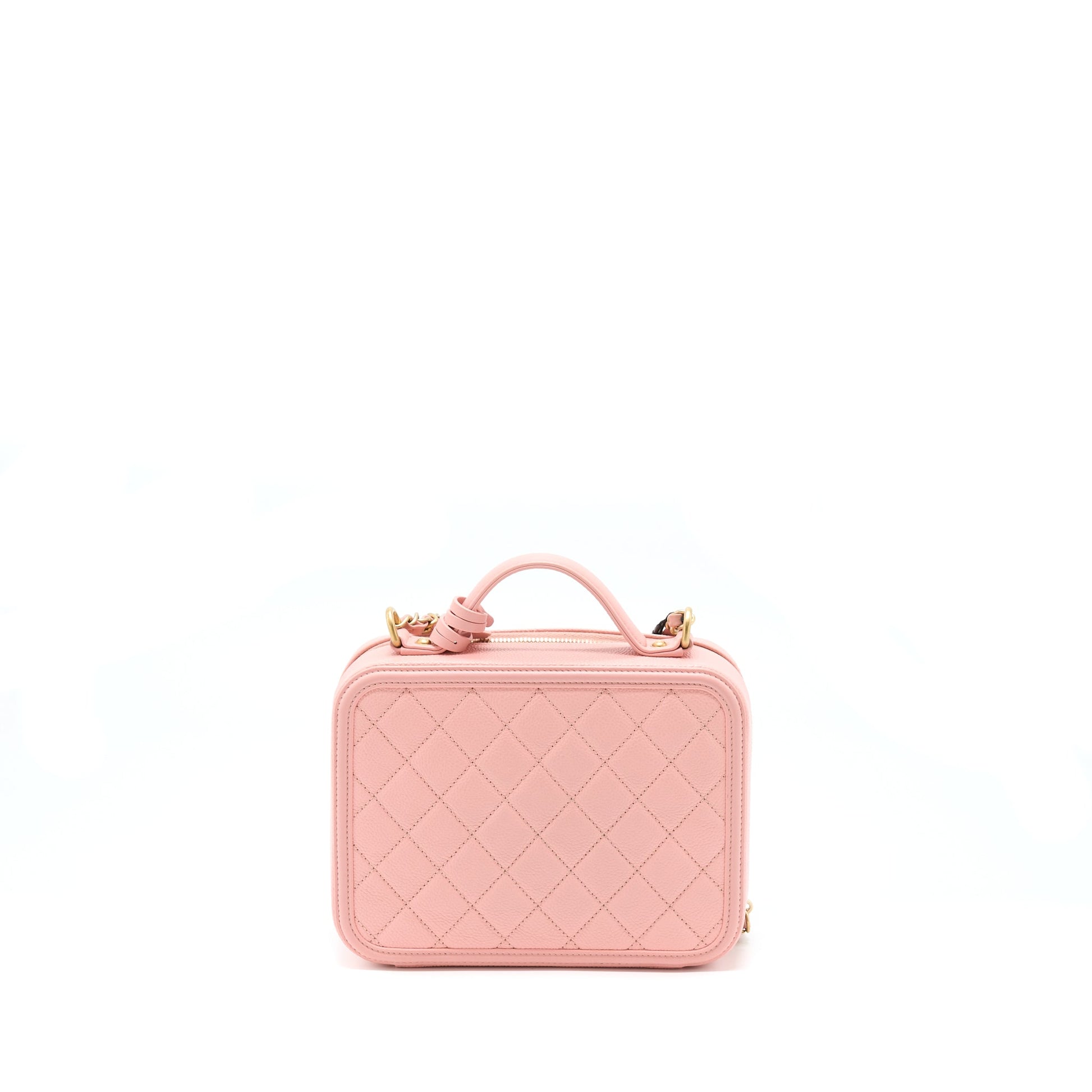 Chanel Filigree Vanity Caviar GHW Pink Handbag