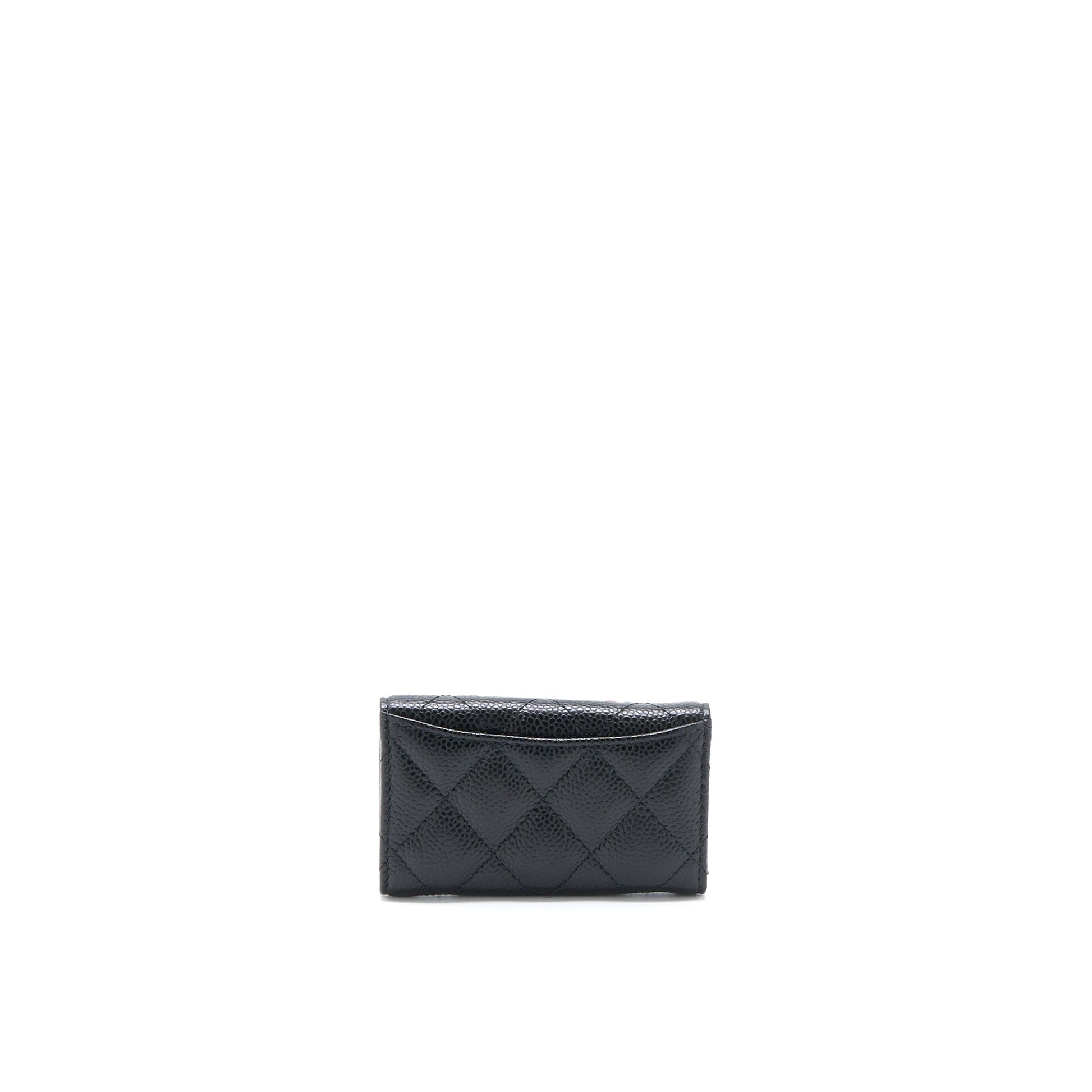Chanel Flap Holder Caviar GHW Black Handbag