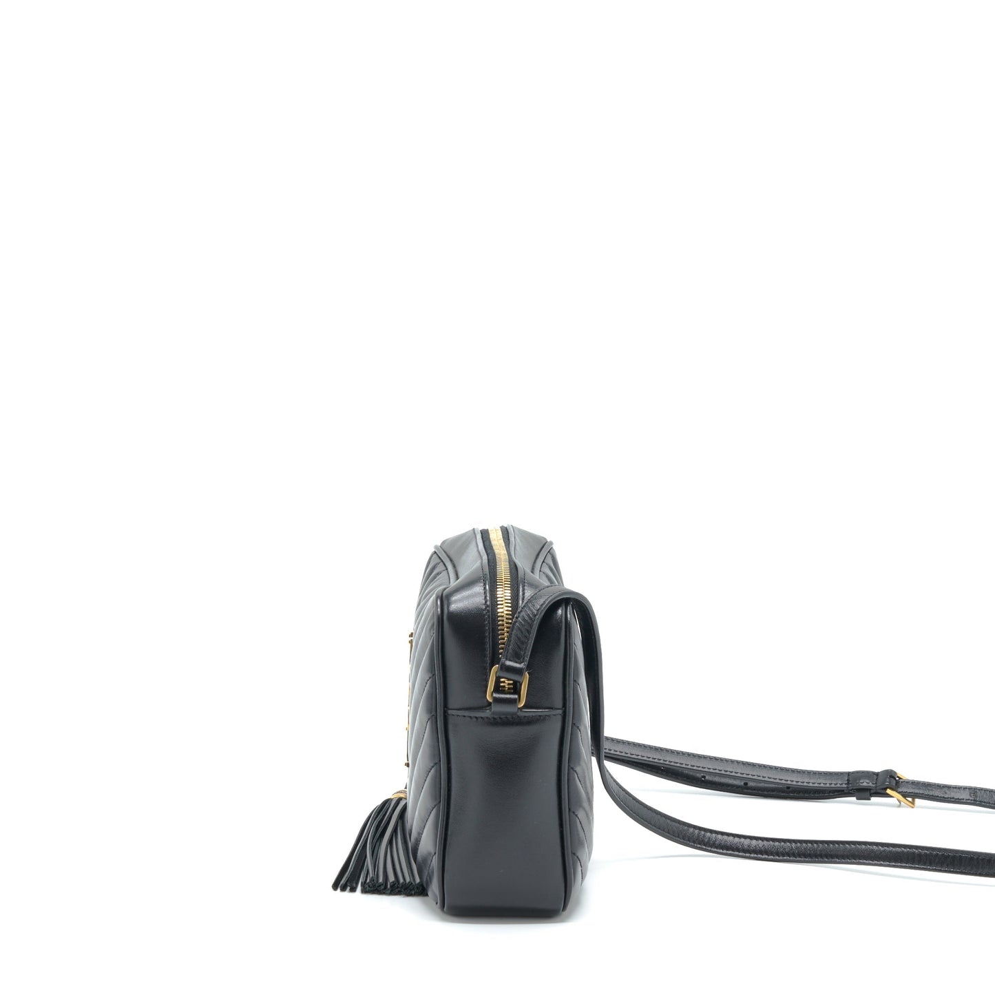 YSL Saint Laurent Lou Camera Purse Calfskin Black Travel Bag