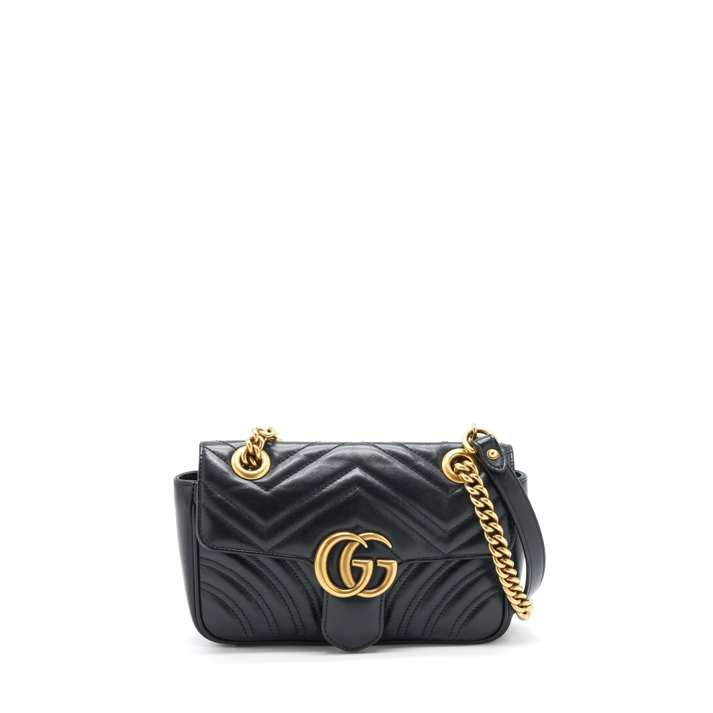 Gucci Marmont Bag Matelasse Black Travel Bag