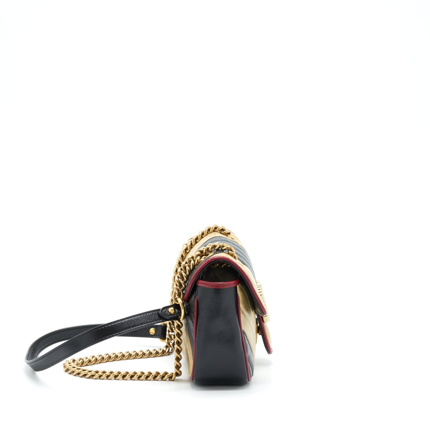 Gucci Marmont Bag Limited Edition Multicolor Mini Flap Travel Bag