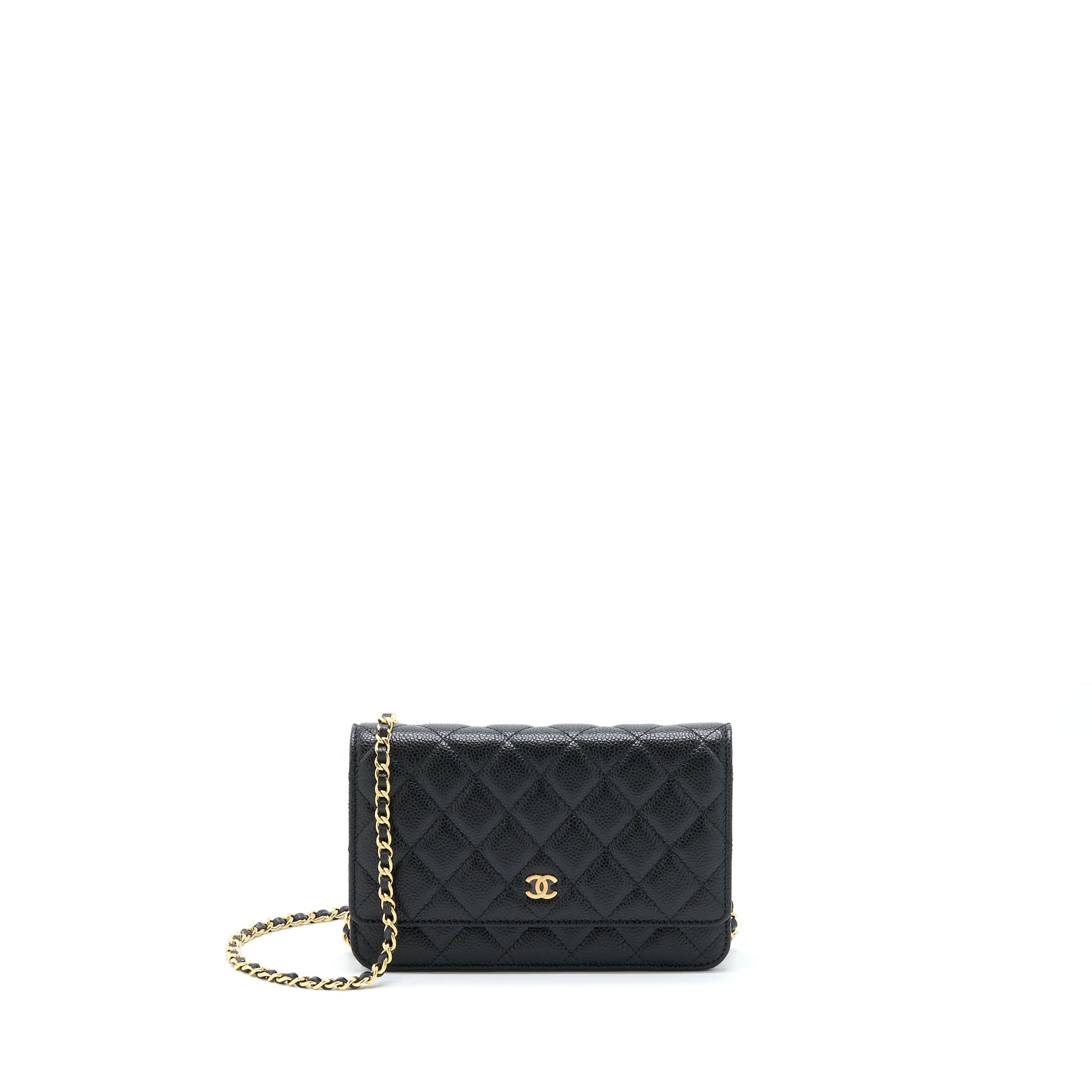 Chanel Classic On Caviar GHW Microchip Black Wallet Case Microchip 4