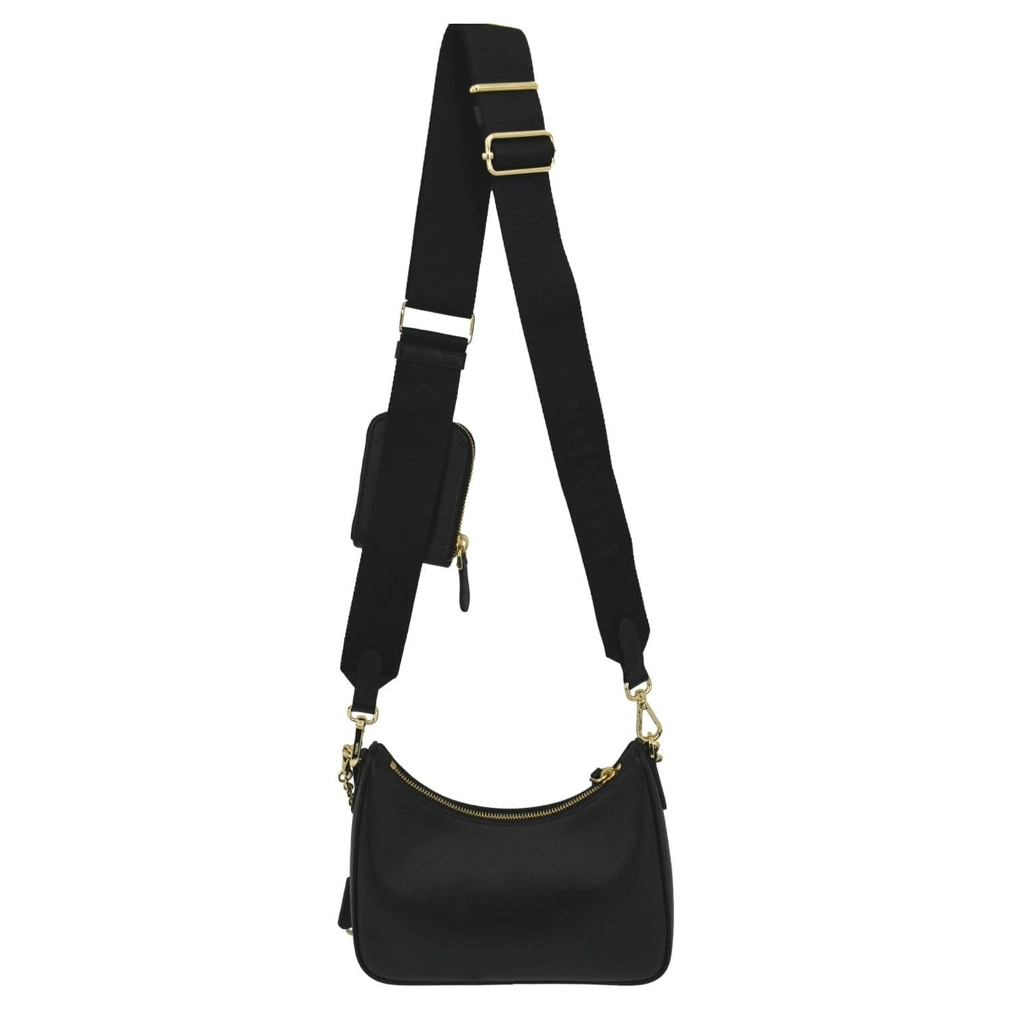 Prada Re Edition Shoulder Bag Leather Saffiano Black