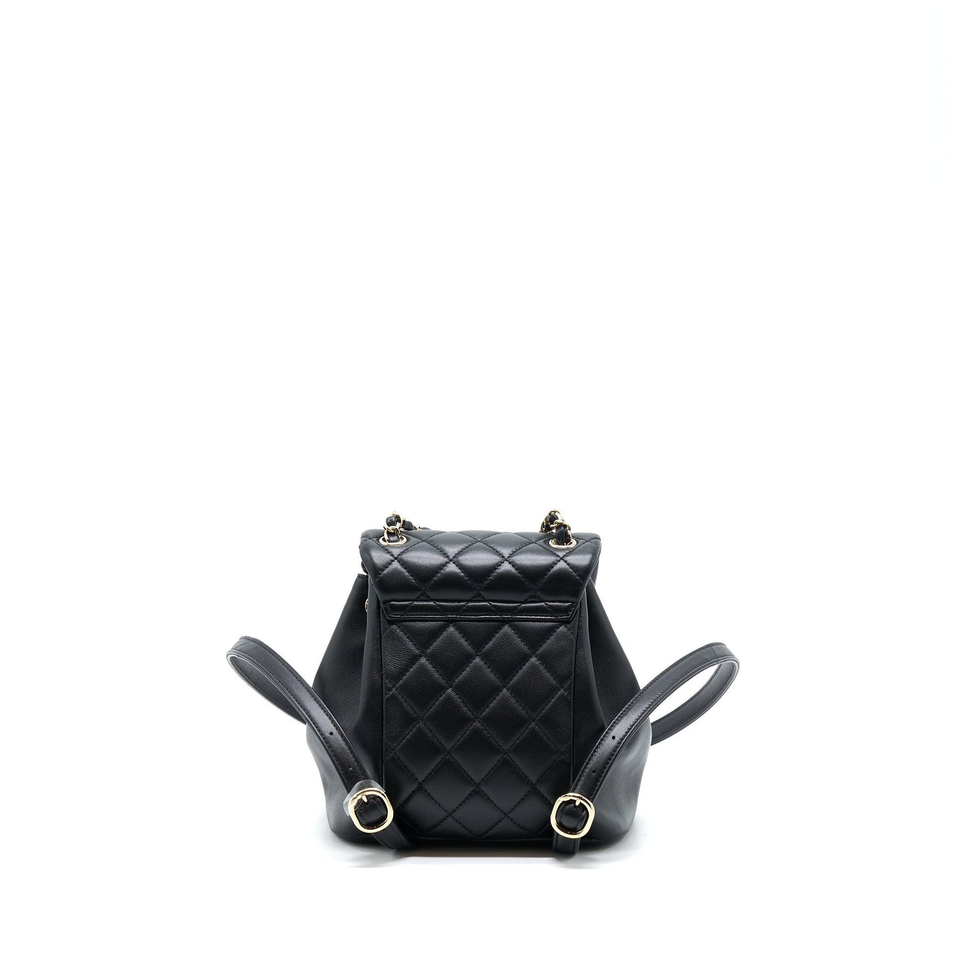 Chanel Duma Backpack LGHW Microchip Black
