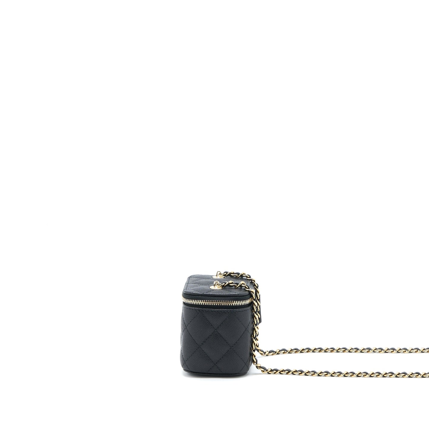 Chanel 23C Vanity Caviar LGHW Black Mini Bag