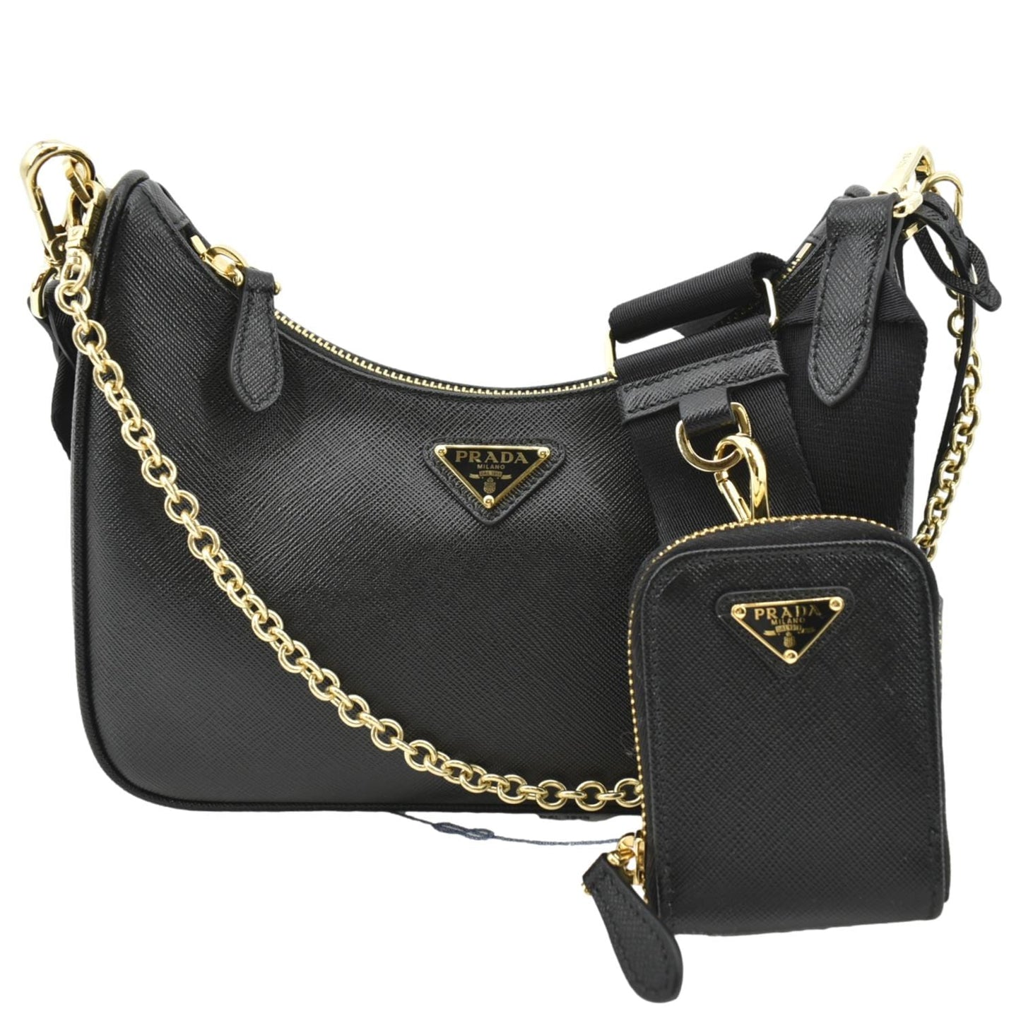 Re Edition Saffiano Shoulder Bag Leather Black