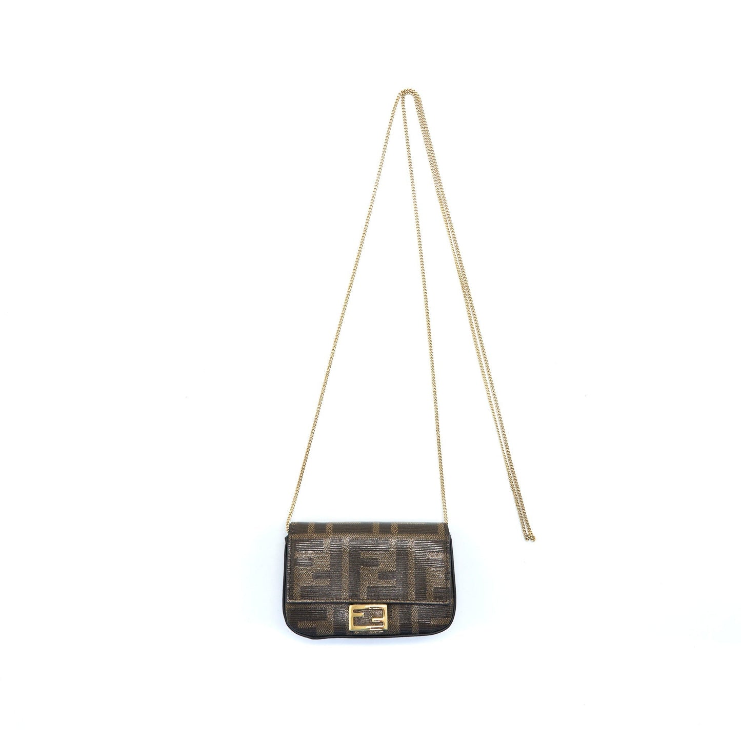 Fendi Crossbody Pouche With Mini Chain Crossbody Bag