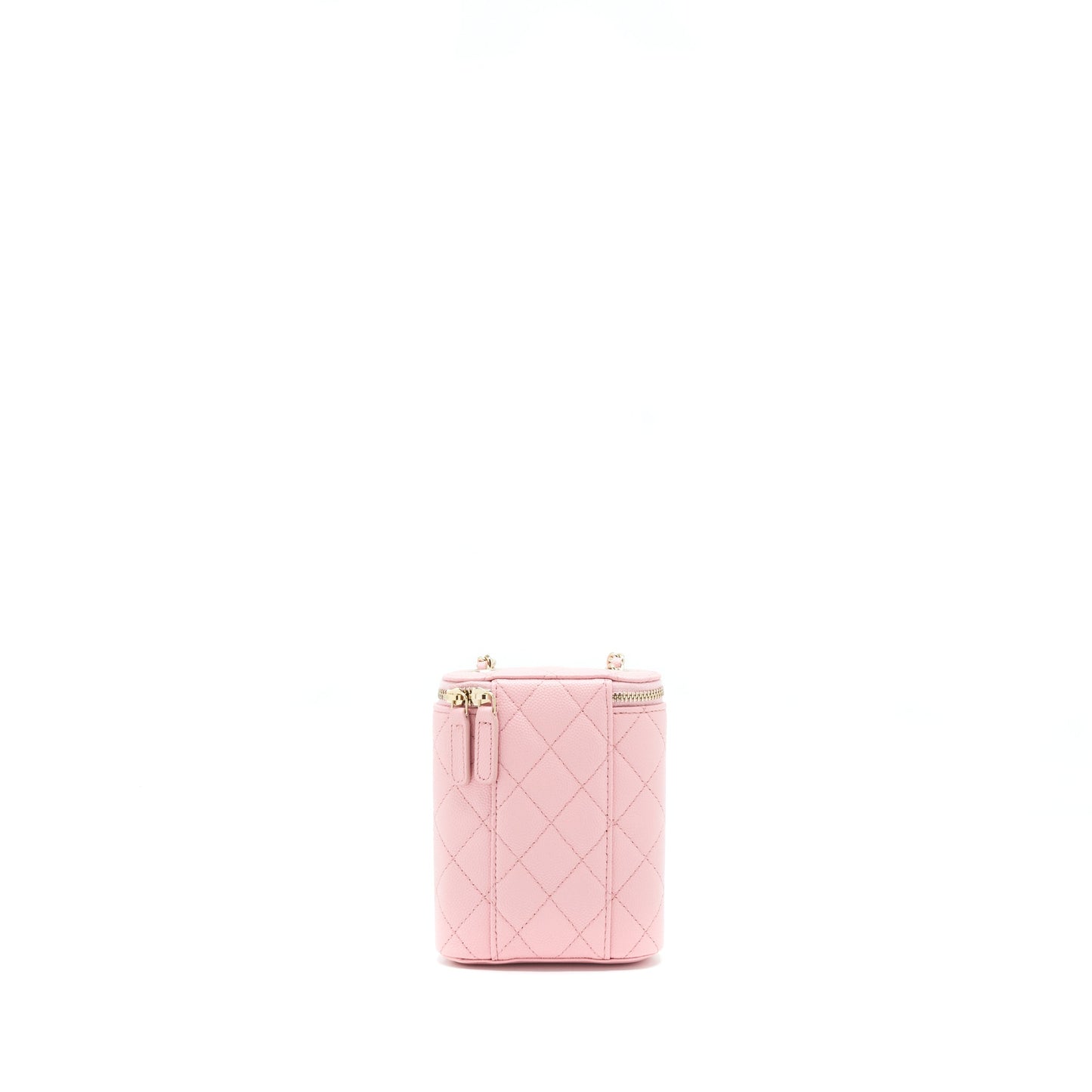 Chanel 22C Vertical Vanity On Caviar Sakura Pink Handbag