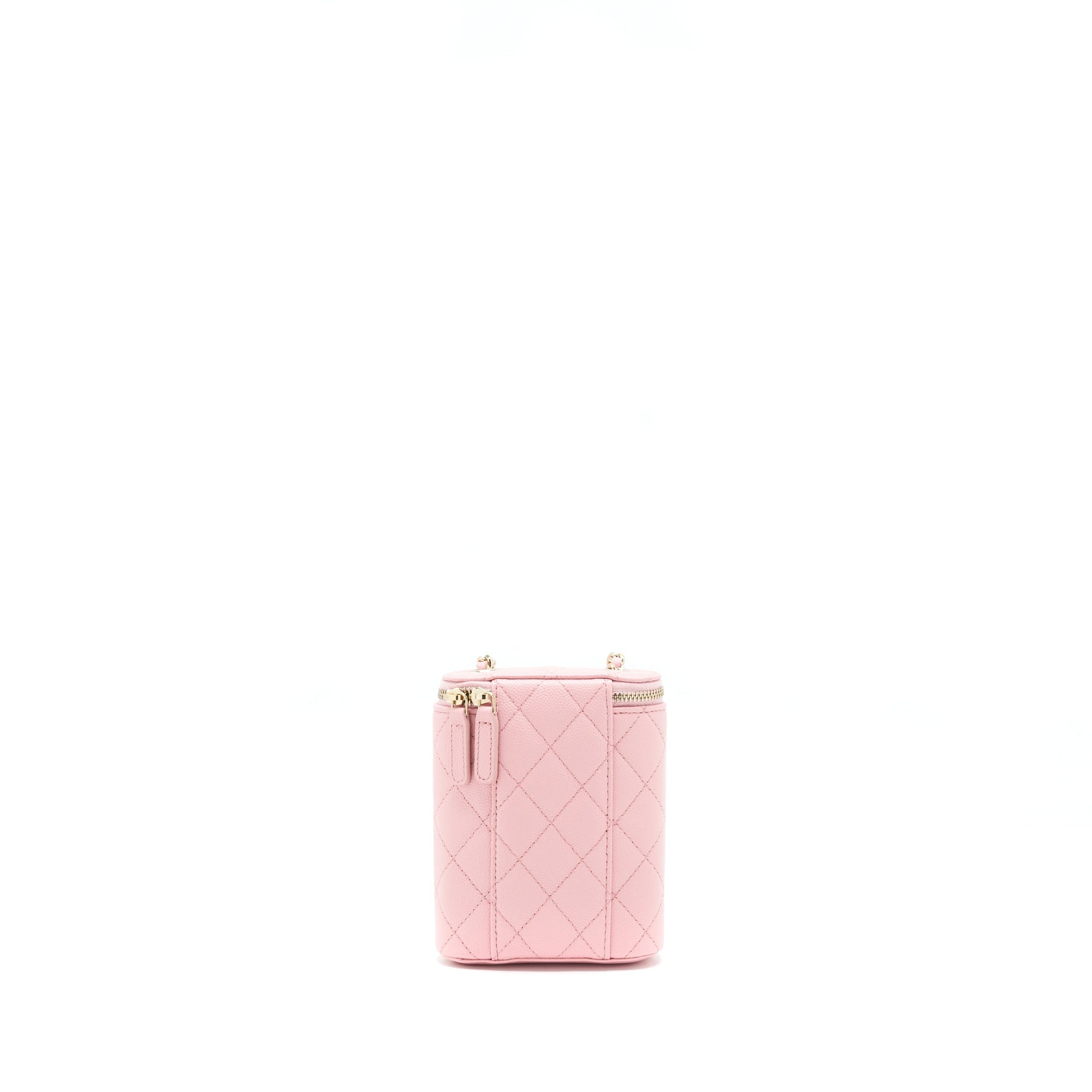 Chanel 22C Vertical Vanity On Caviar Sakura Pink Handbag