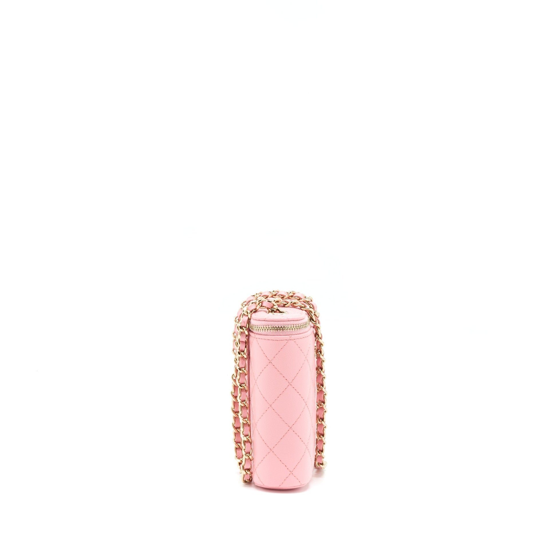 Chanel 22C Vertical Vanity On Caviar Sakura Pink Handbag