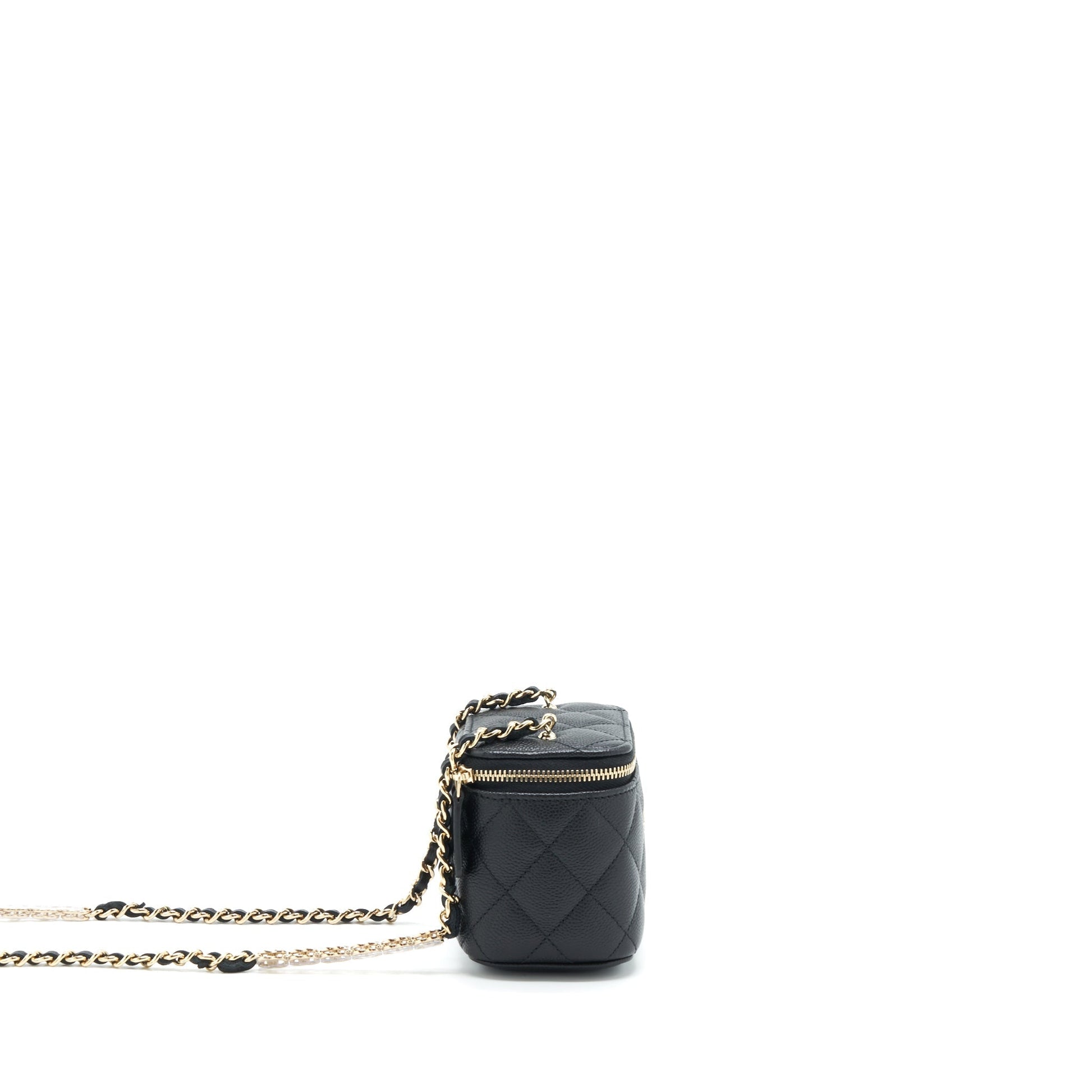 Chanel Vanity Caviar LGHW Black Mini Bag Lghw 2