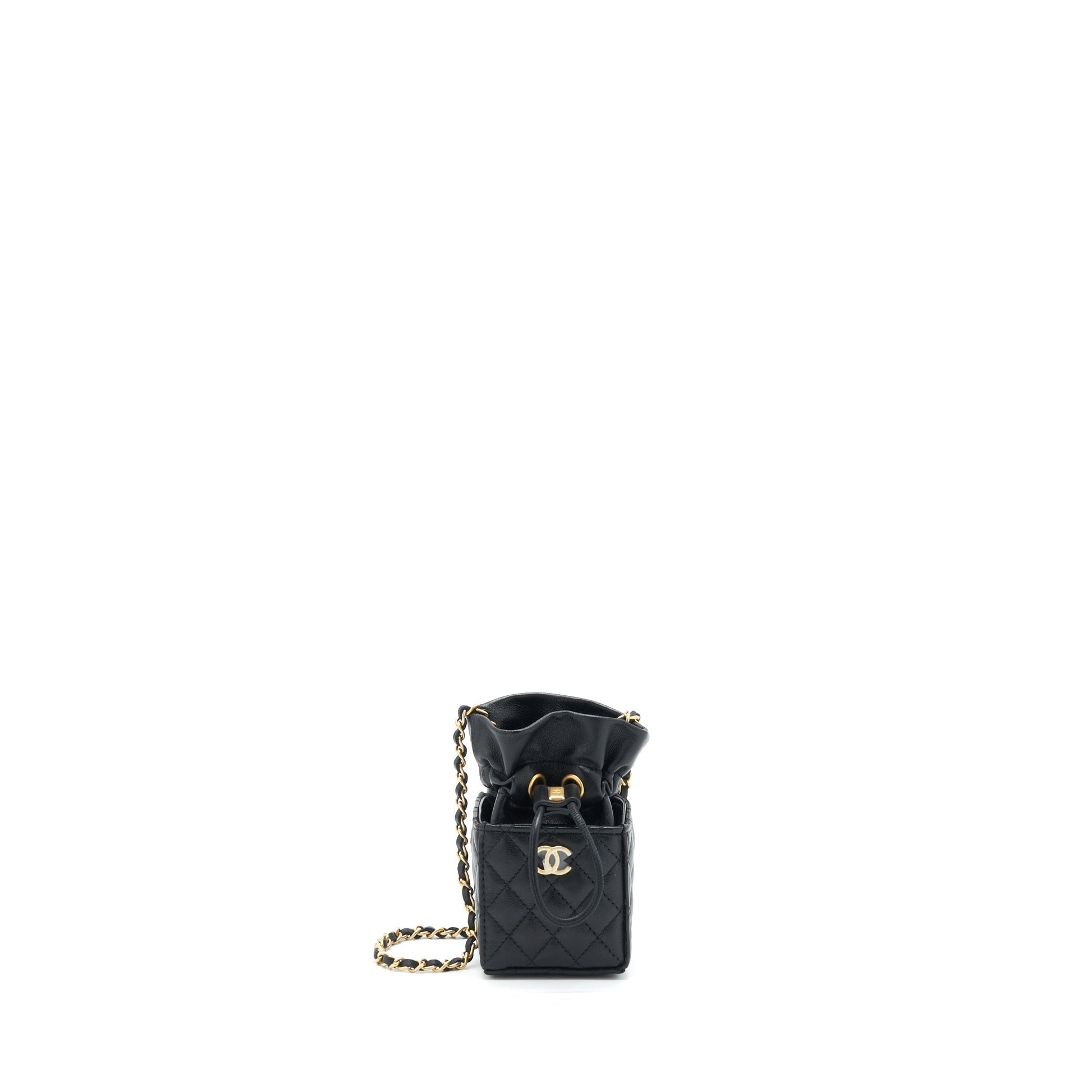 Chanel Vanity Lambskin GHW Black Mini Bag