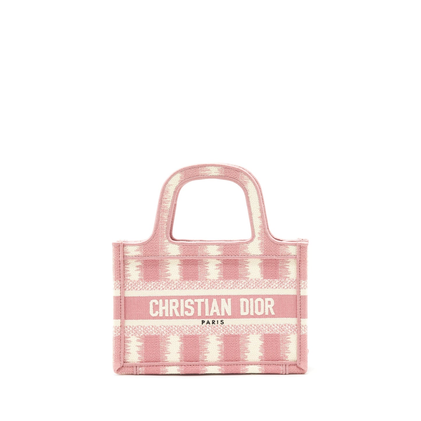 Dior Book Tote Purse Handbag White Pink Tote Bag