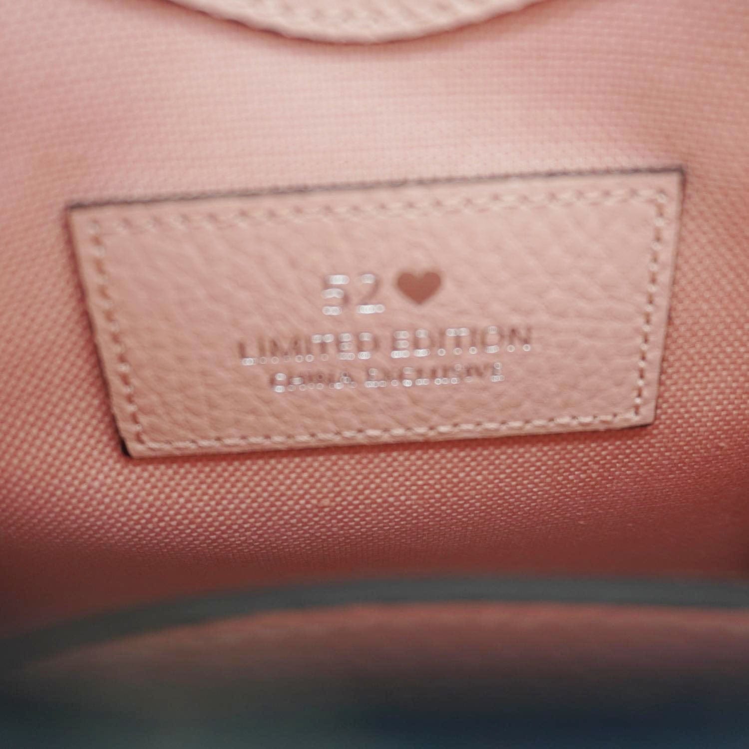 GUCCI Interlocking G Mini Denim Tote Shoulder Bag Pink 671623