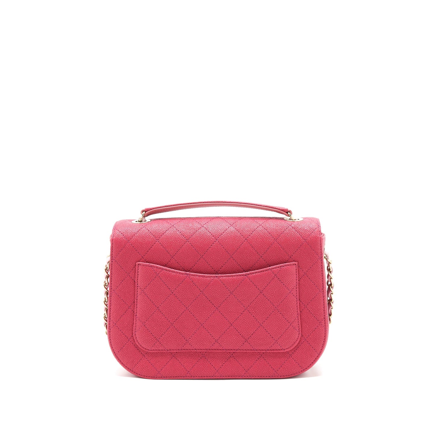 Chanel Messenger Caviar GHW Red Crossbody Bag