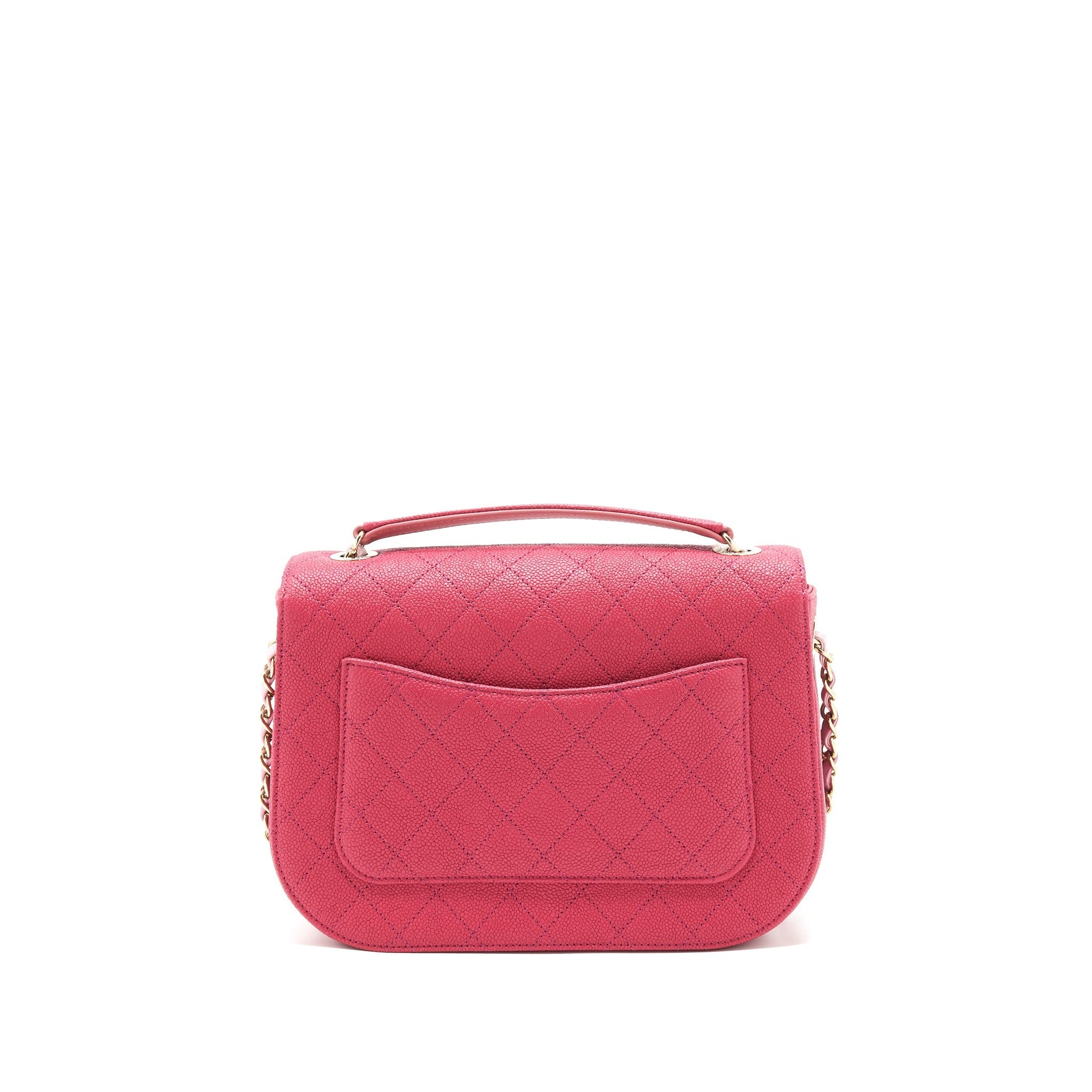 Chanel Messenger Caviar GHW Red Crossbody Bag