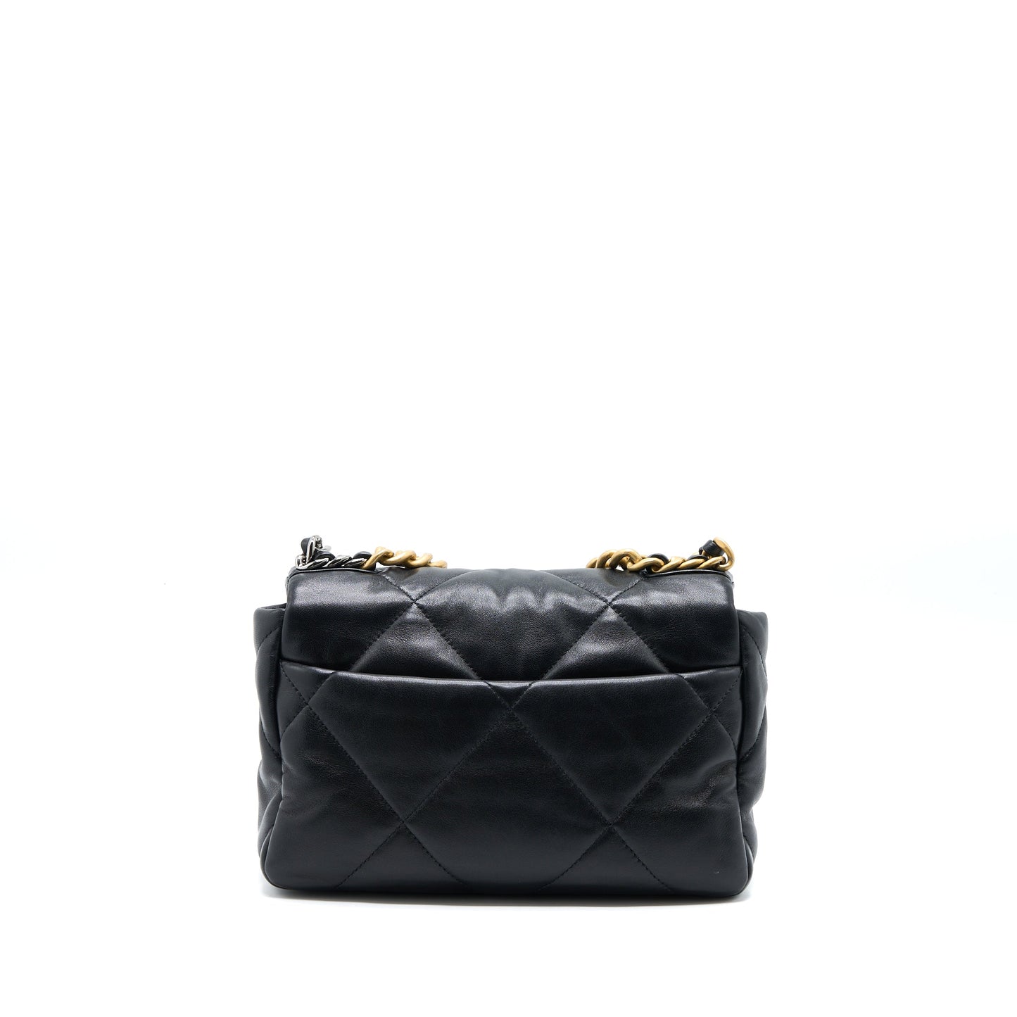 Chanel 19 Lambskin Hardware Multicolour Black Small Handbag Multicolour Hardware