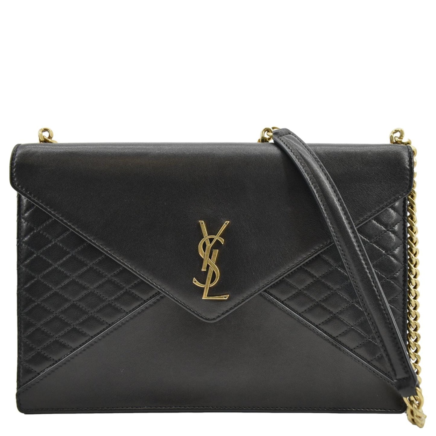 YSL Saint Laurent Saint Gaby Lambskin Shoulder Bag Leather Quilted