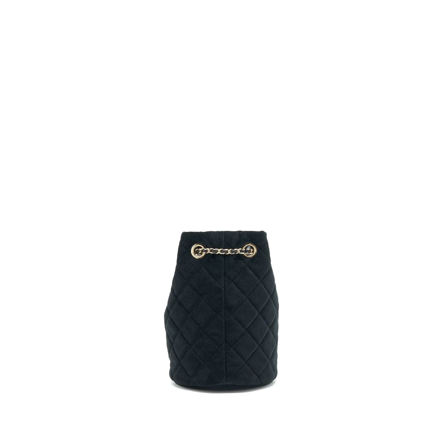 Chanel Pearl Crush On Bucket Velvet LGHW Black Bucket Bag