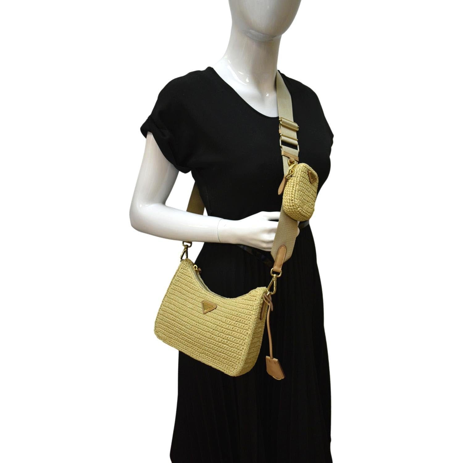 Re Edition Shoulder Bag Raffia Beige