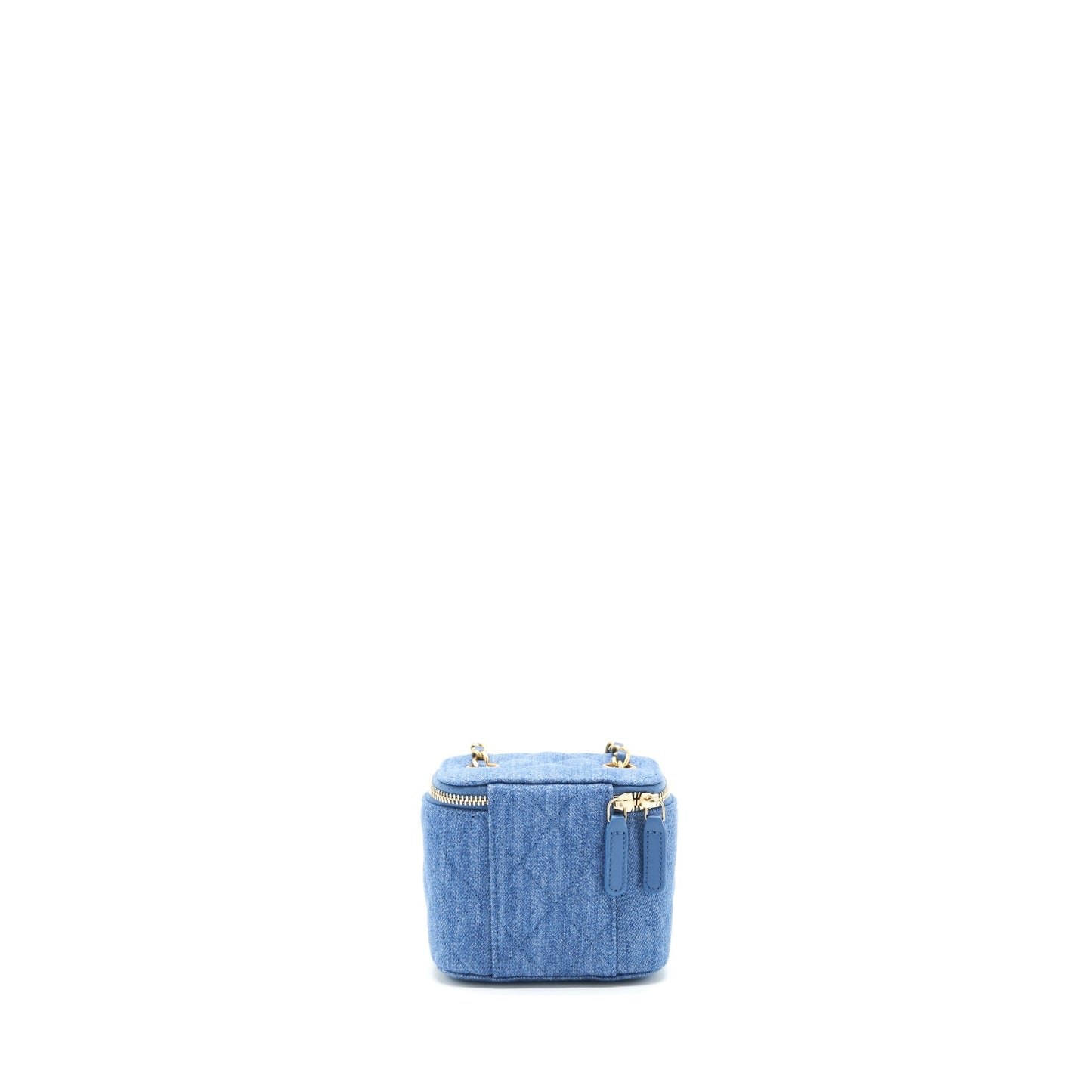 Chanel 22C Pearl Crush Vanity Denim GHW Blue Mini Bag