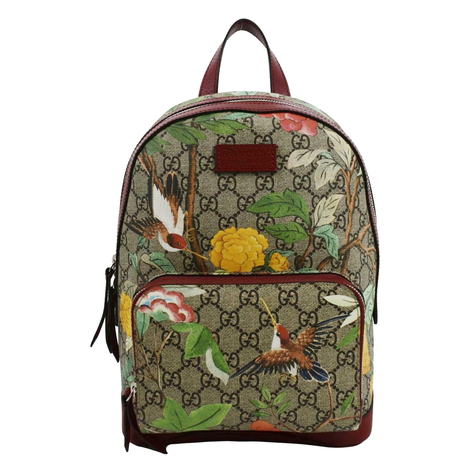 Gucci Tian Print Supreme Backpack Canvas Monogram