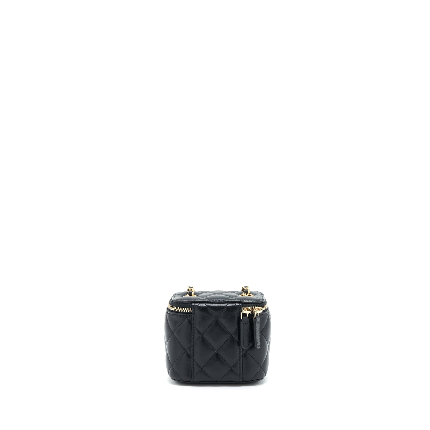Chanel Pearl Crush Vanity Lambskin GHW Black Mini Bag Ghw 1