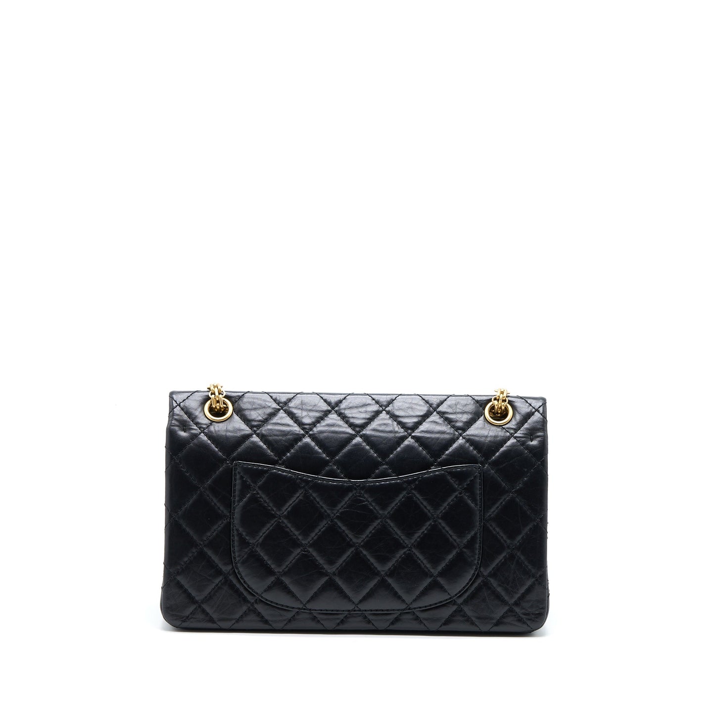 Chanel 2.55 Reissue 226 Aged Calfskin Brushed Black Handbag