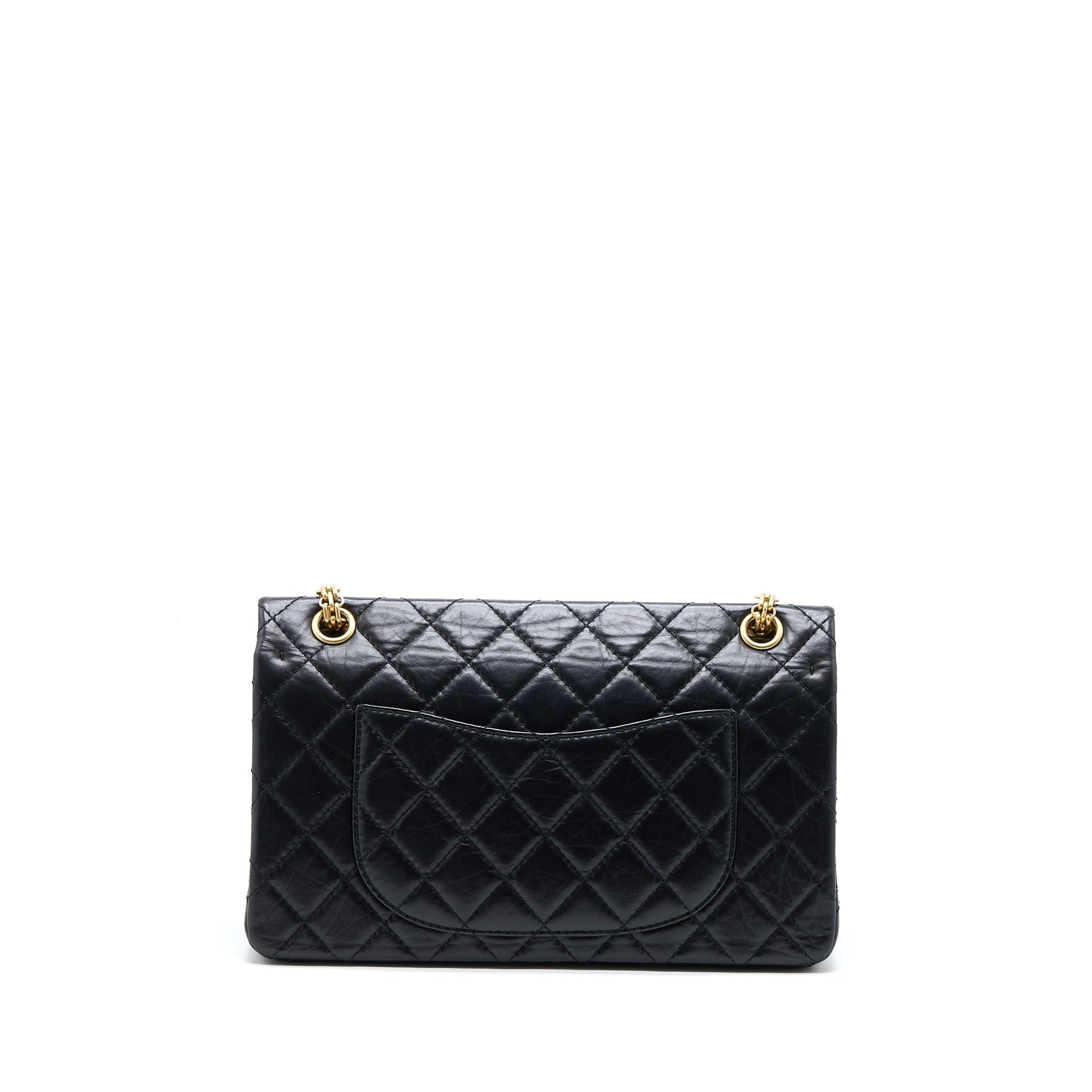Chanel 2.55 Reissue 226 Aged Calfskin Brushed Black Handbag
