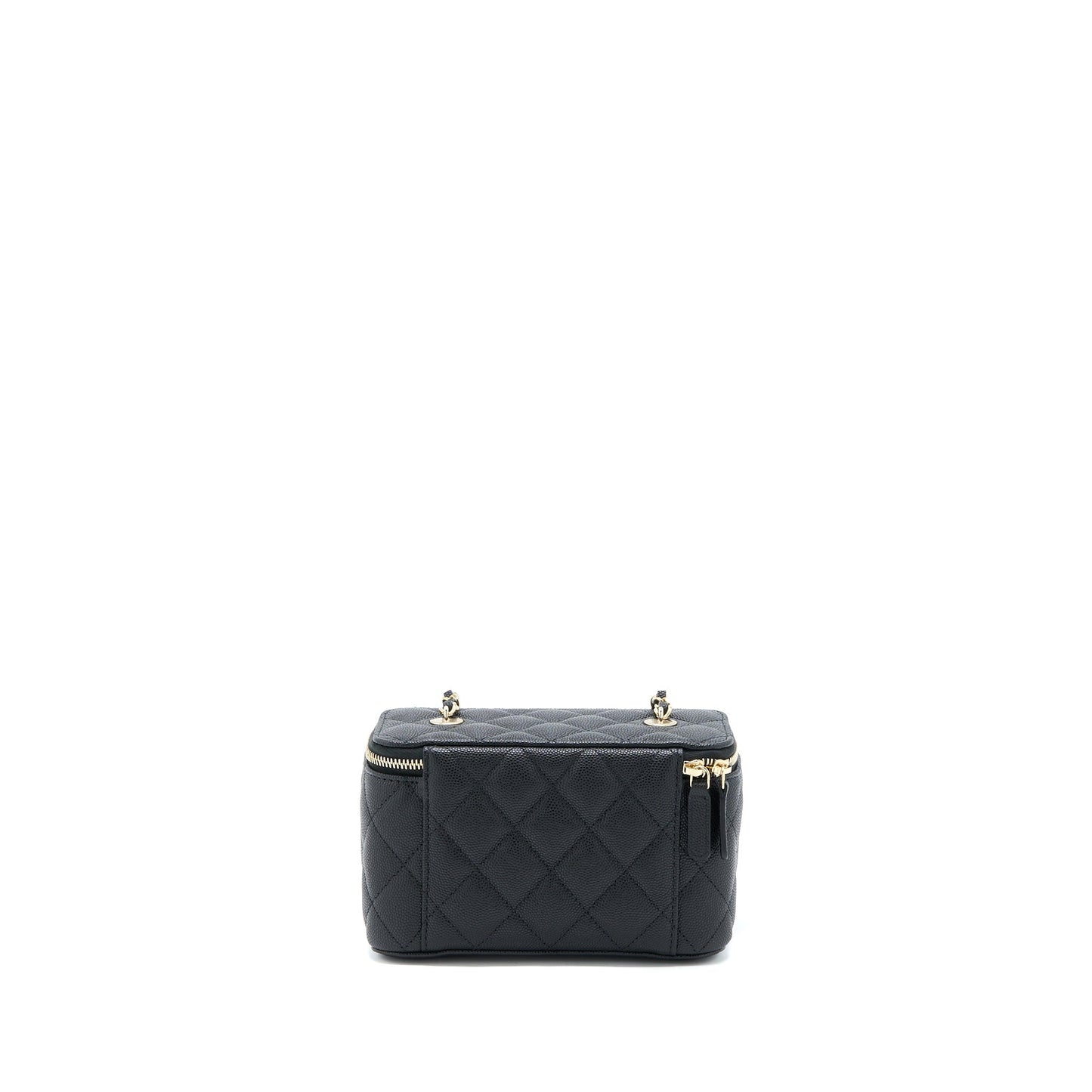 Chanel 23C Long Vanity Caviar LGHW Black Handbag