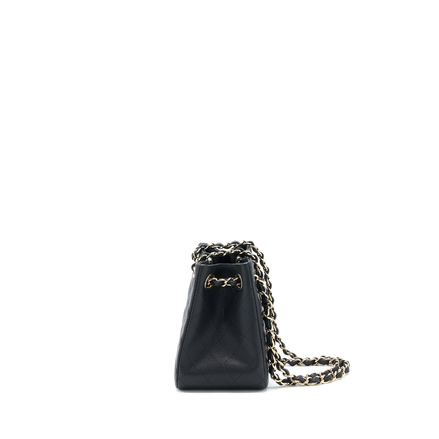 Chanel 22S Bucket Caviar LGHW Microchip Black Bucket Bag Microchip 1