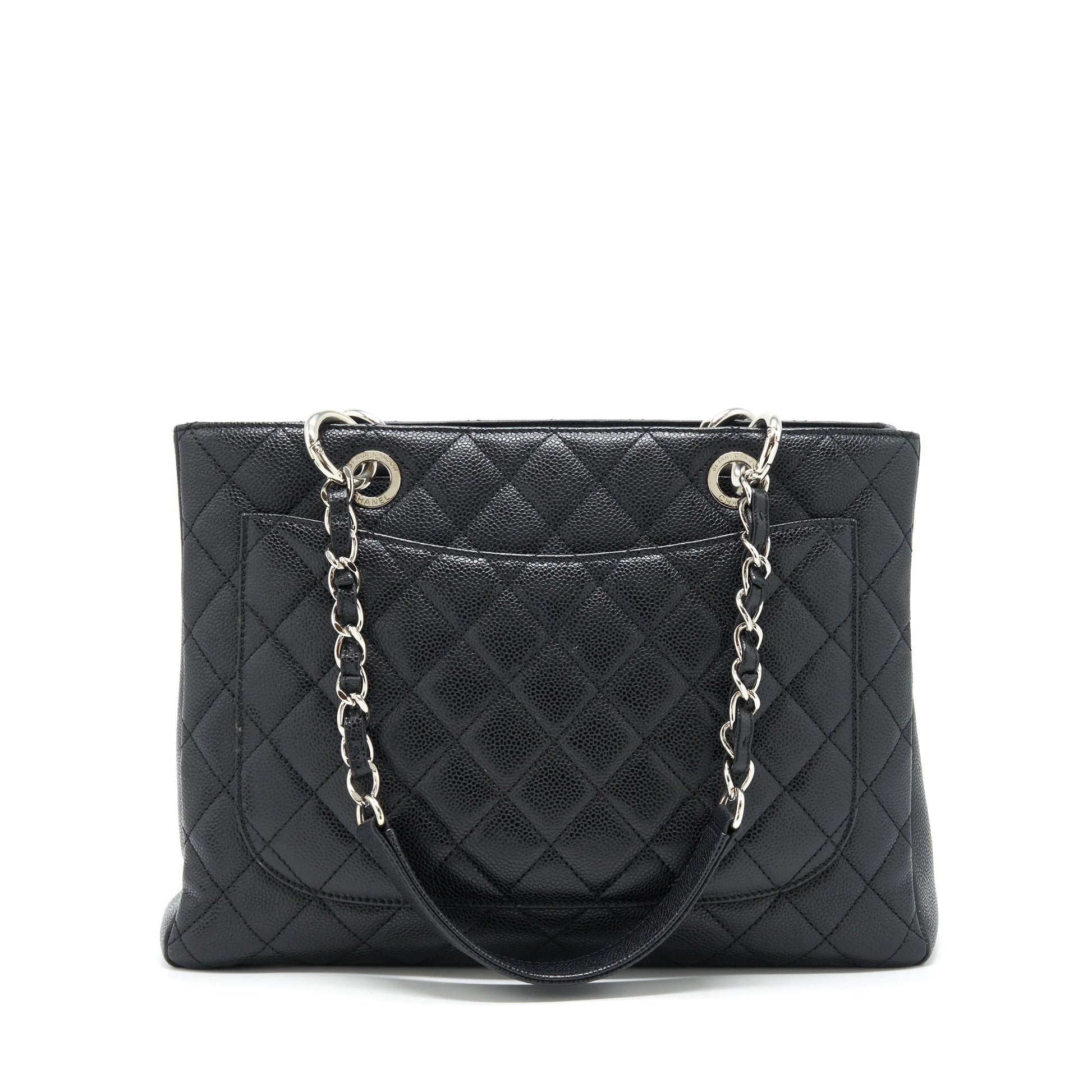 Chanel Grand Shopping Caviar SHW Black Tote Bag Shw 1