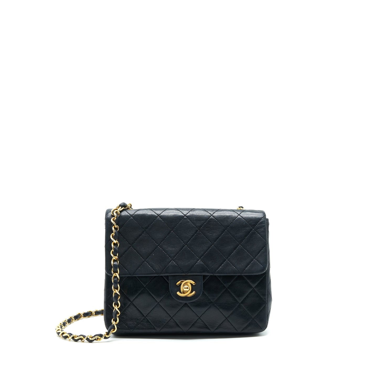 Chanel Flap Lambskin GHW Black Small Shoulder Bag