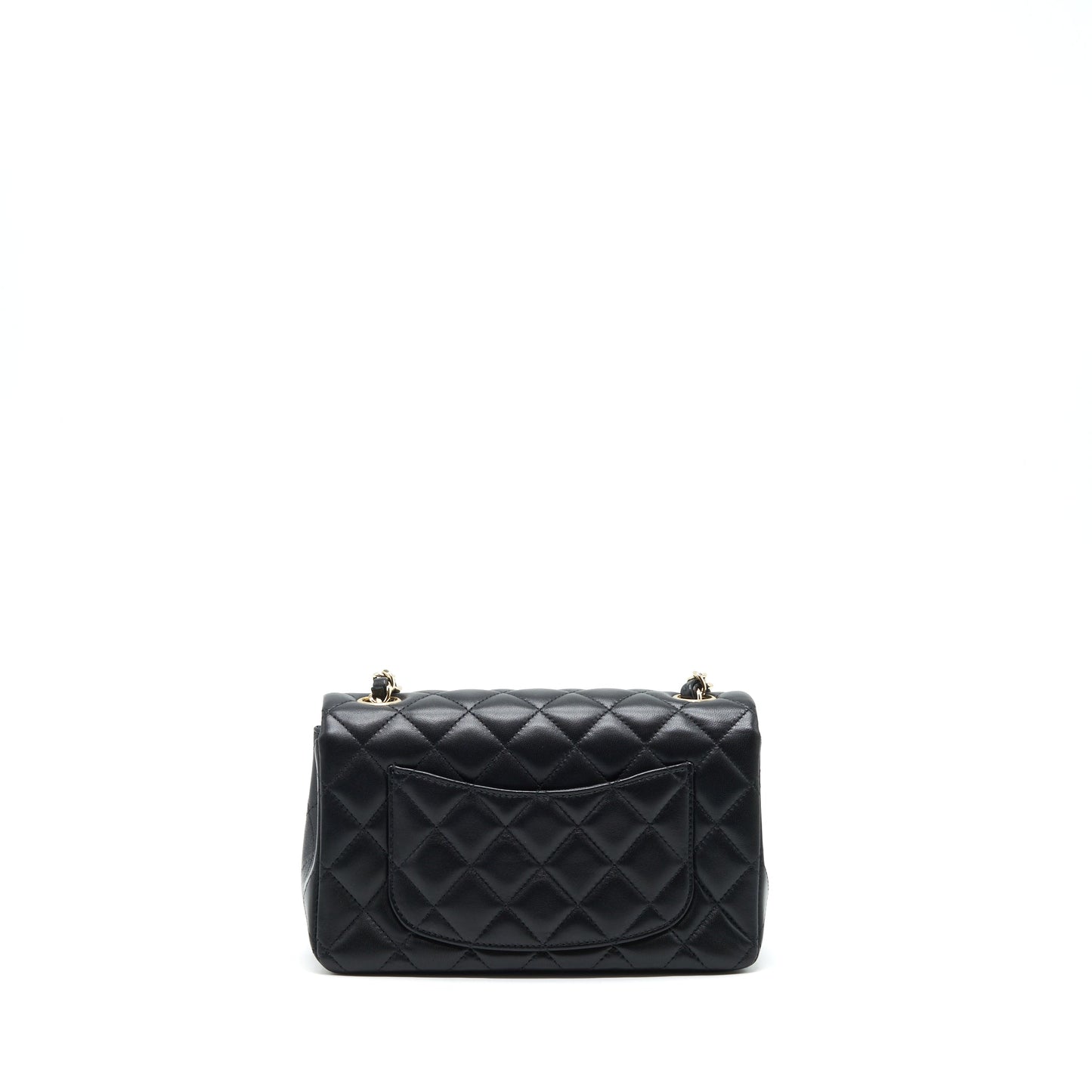 Chanel Rectangular Flap Lambskin LGHW Black Shoulder Bag Lghw 1
