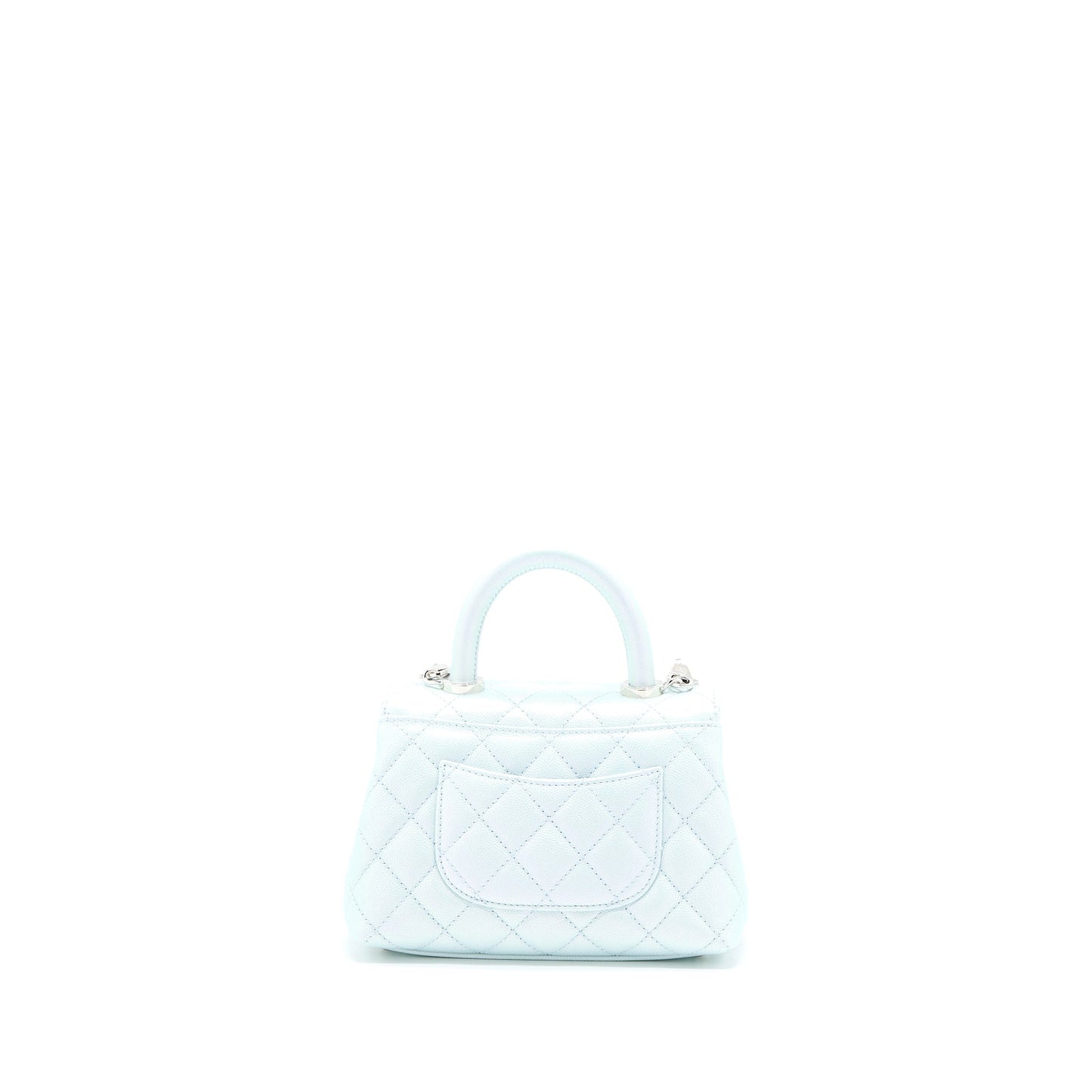 Chanel Coco Handle Ombre Iridescent Caviar Light Multicolour Blue Mini Bag