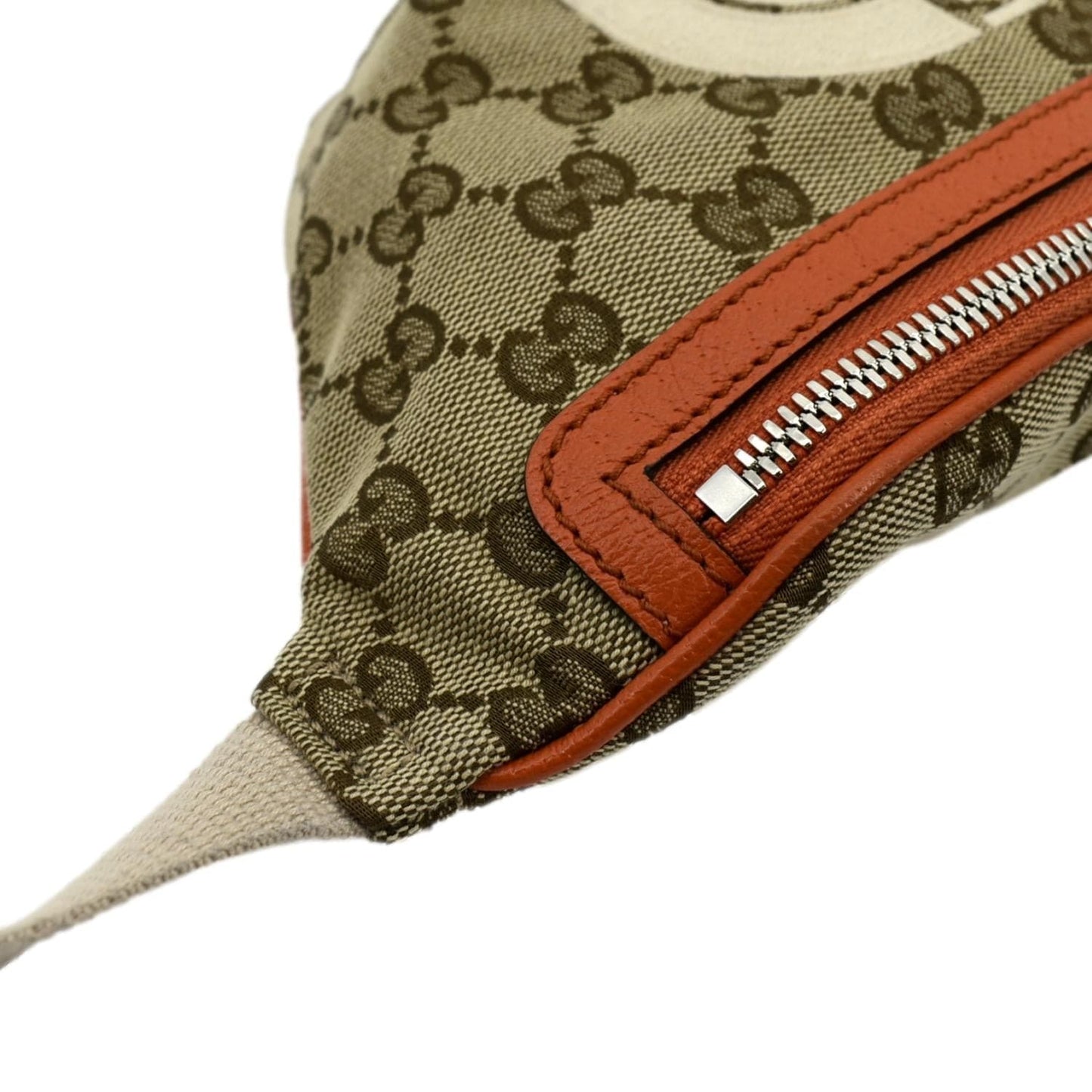 GUCCI X North Face Canvas Waist Belt Bag Beige 650299