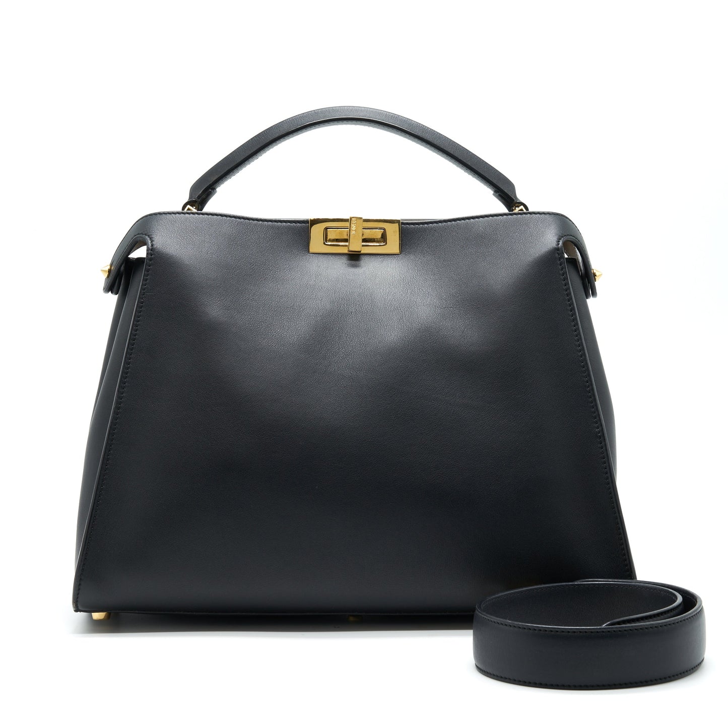 Fendi Peekaboo Purse Black Travel Bag