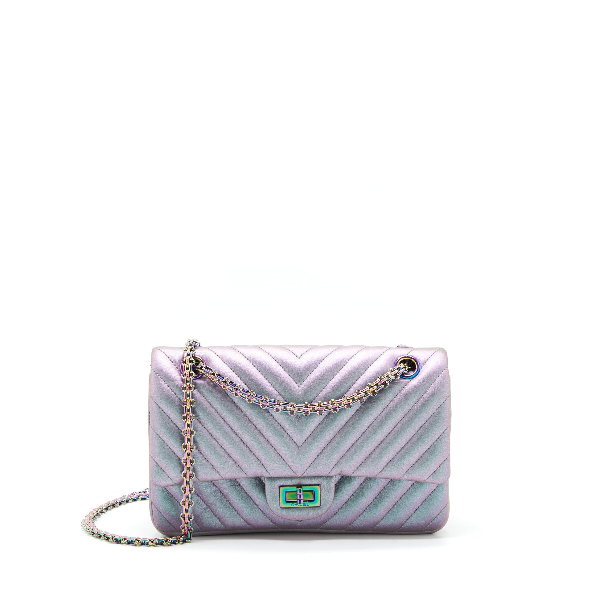 Chanel 2.55 225 Reissue Flap Lambskin Iridescent Shoulder Bag