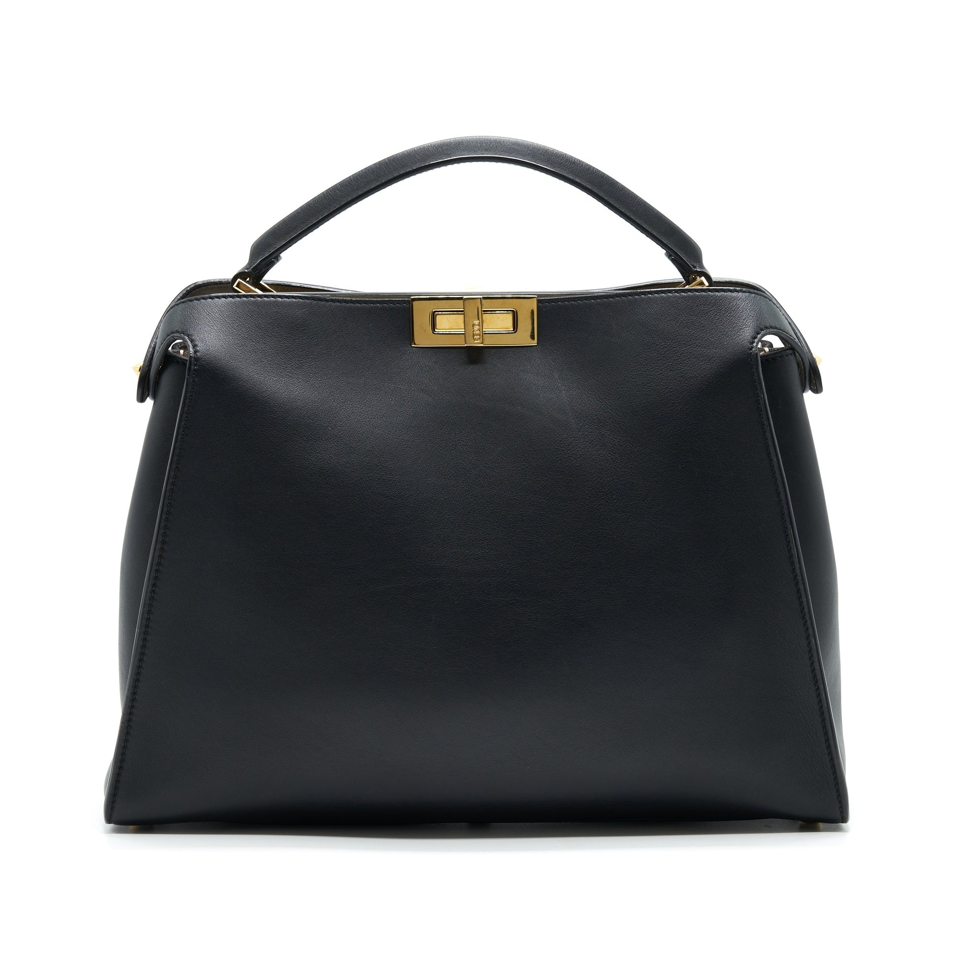 Fendi Peekaboo Purse Black Travel Bag