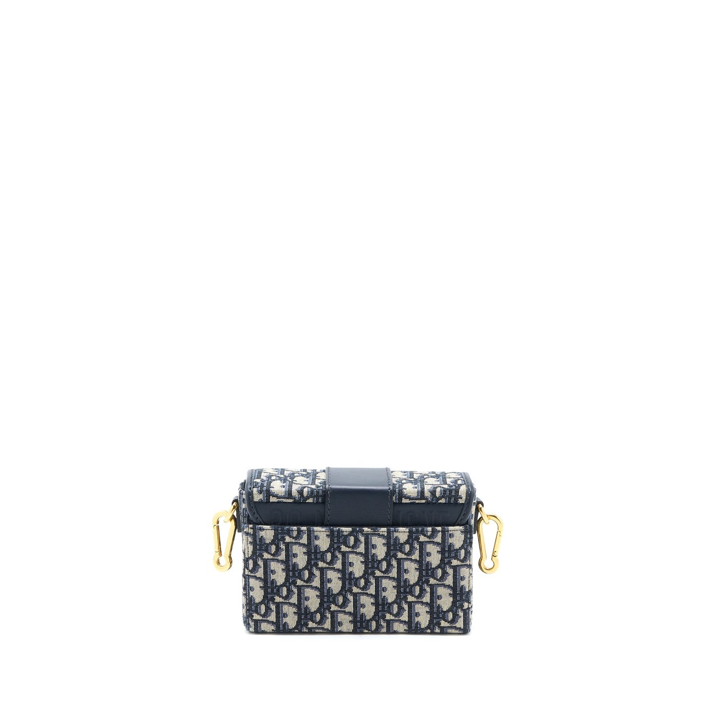 Dior Montaigne Box Oblique Jacquard Handbag Blue Travel Bag