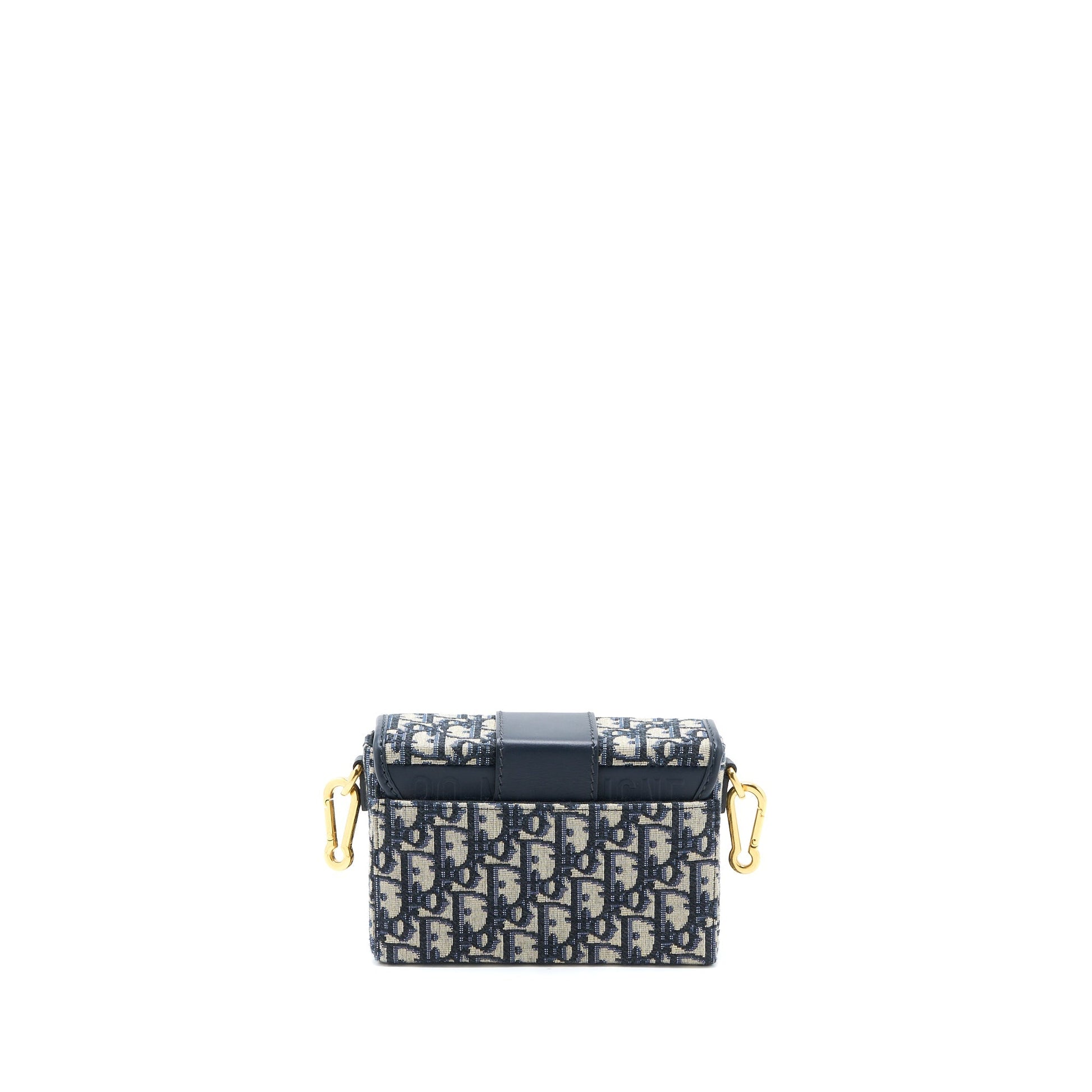 Dior Montaigne Box Oblique Jacquard Handbag Blue Travel Bag