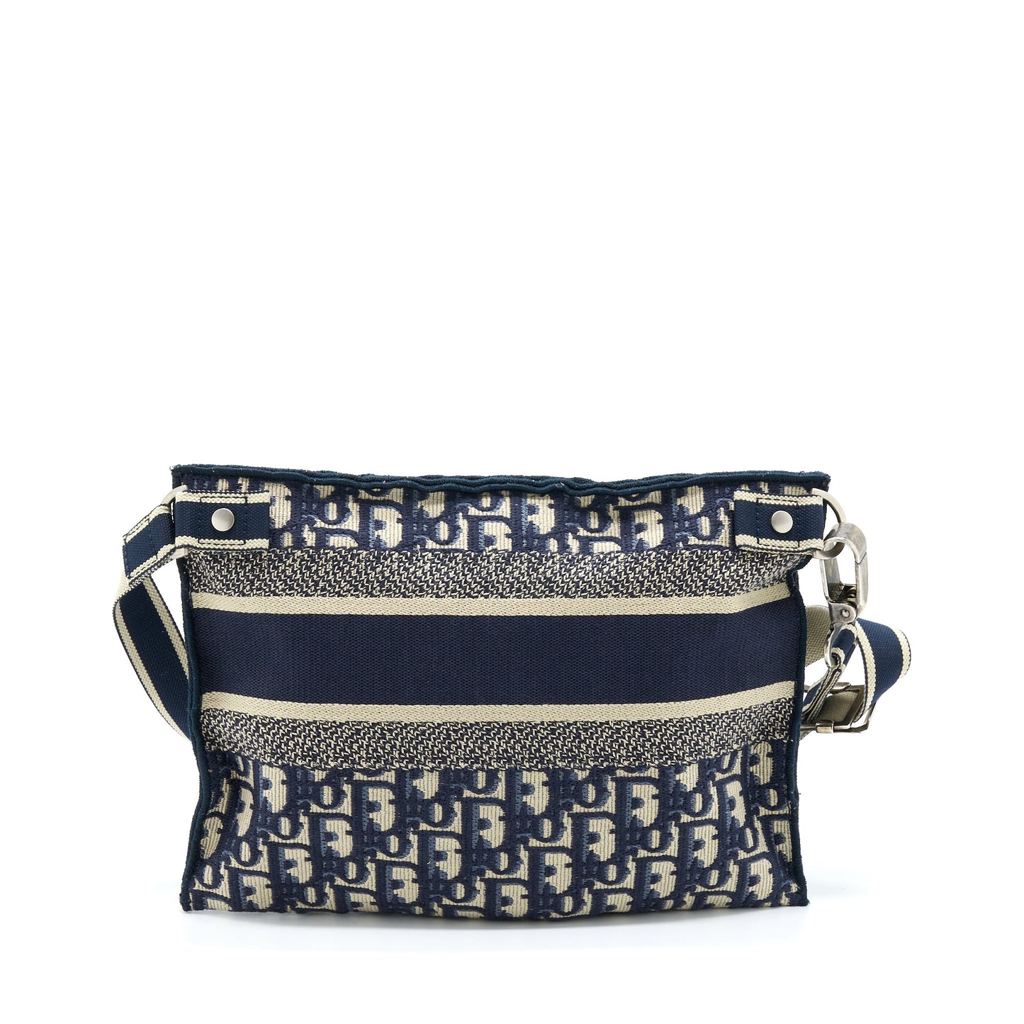 Dior Crossbody Messenger Purse Oblique Handbag Canvas Blue Crossbody Bag