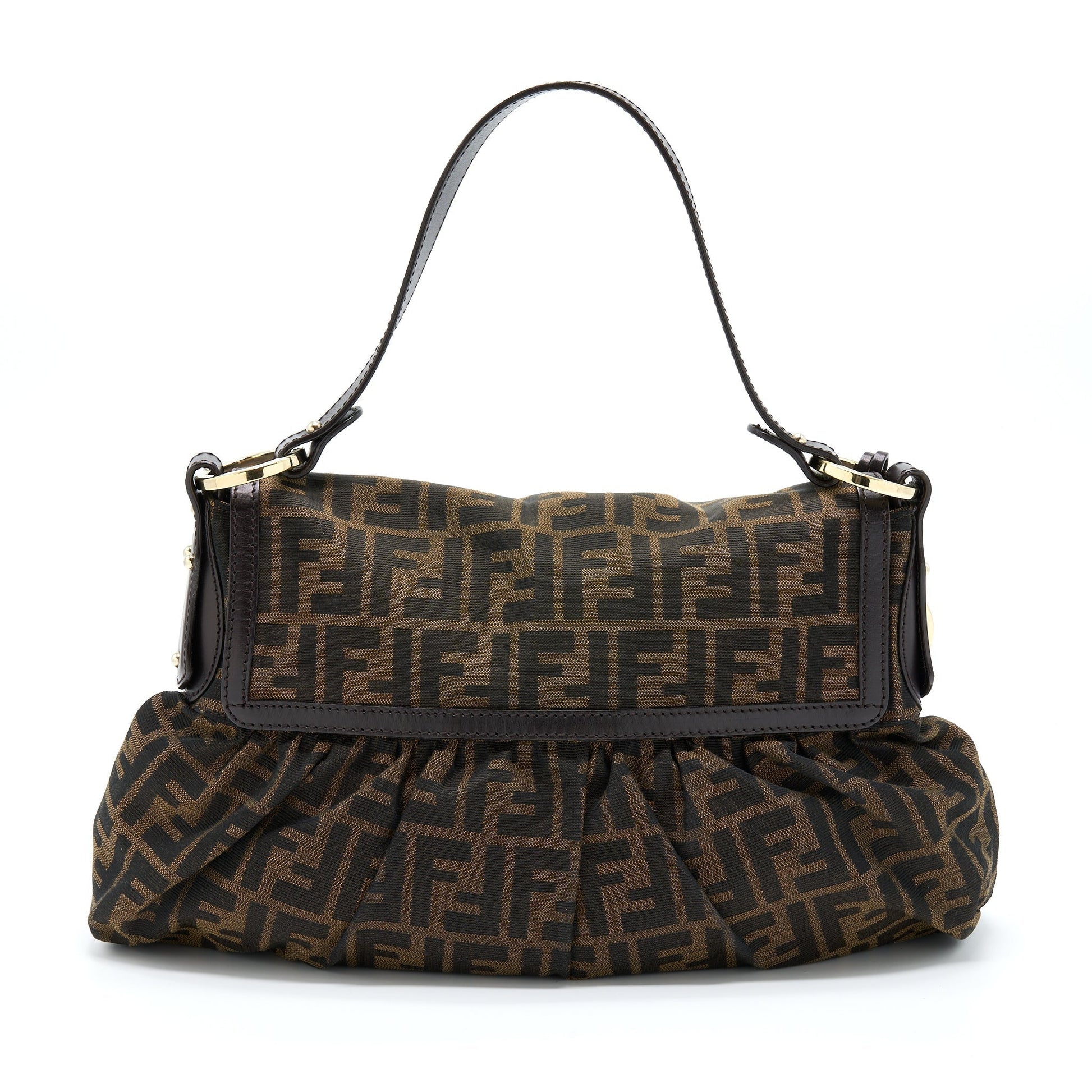 Fendi Zuuca Chef Purse Canvas Flap Travel Bag