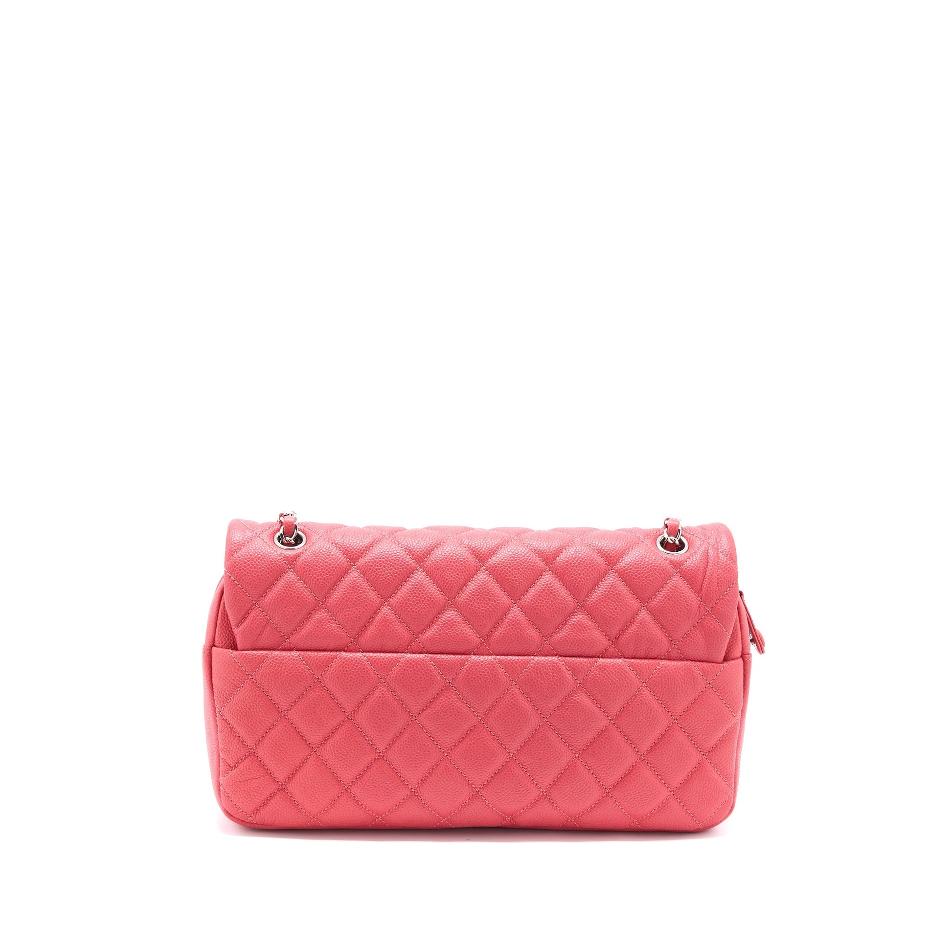 Chanel Easy Flap Caviar SHW Pink Shoulder Bag