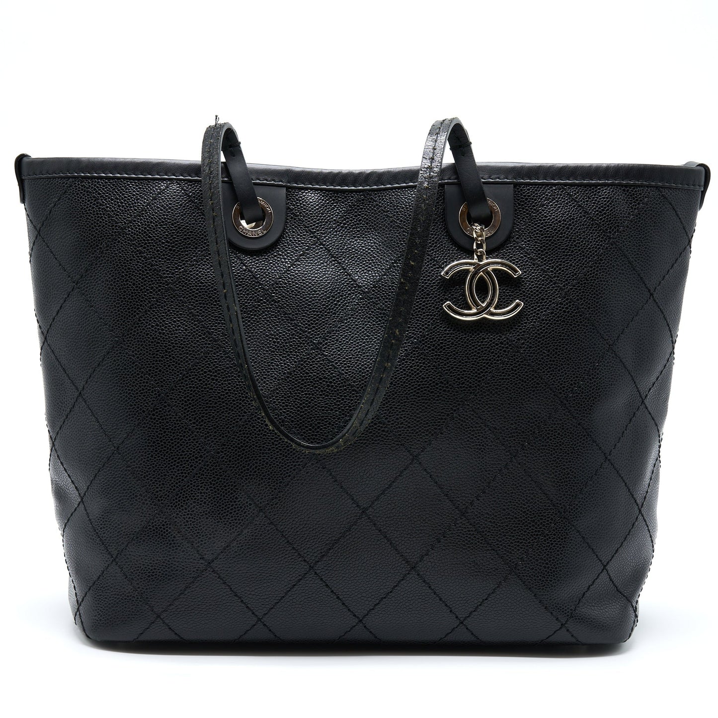 Chanel Caviar SHW Black Tote Bag