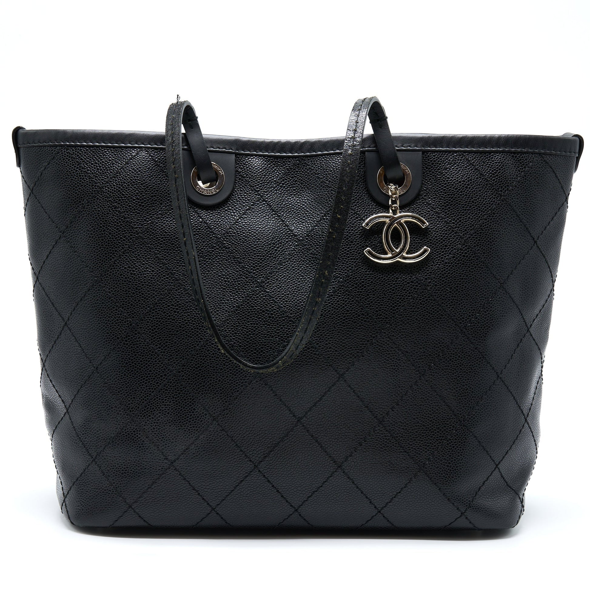 Chanel Caviar SHW Black Tote Bag
