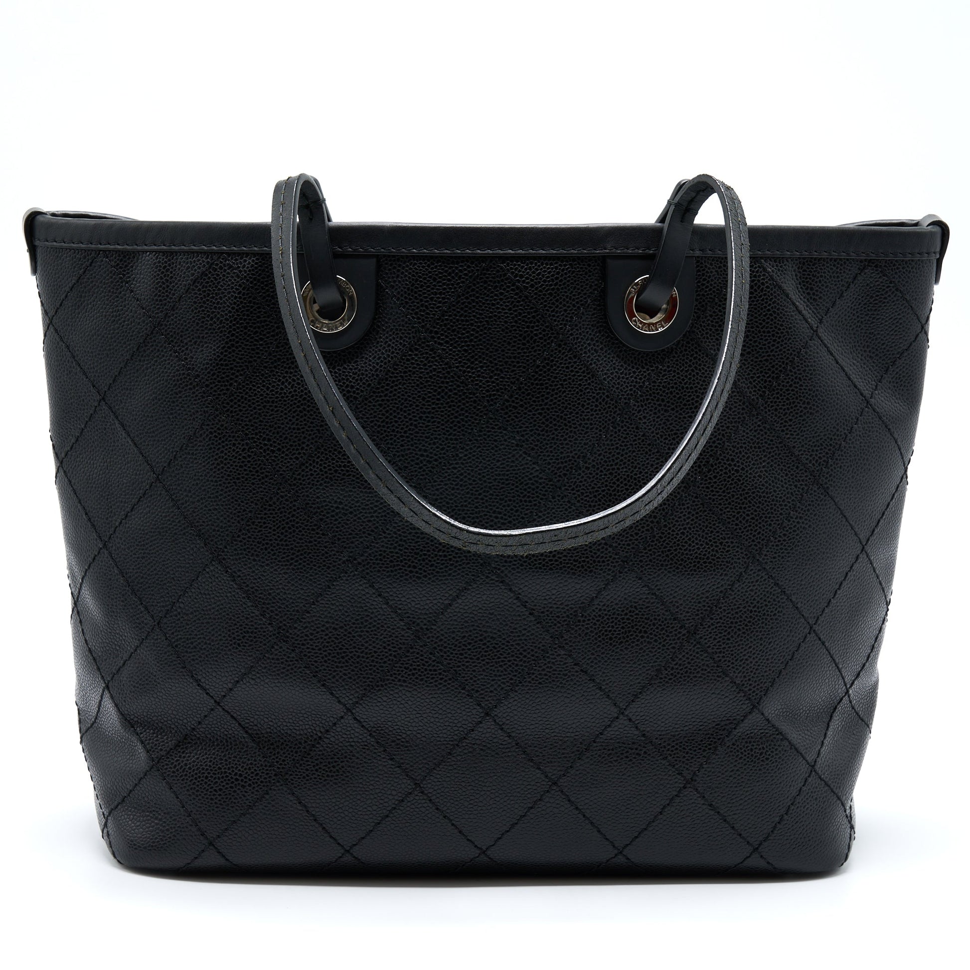Chanel Caviar SHW Black Tote Bag