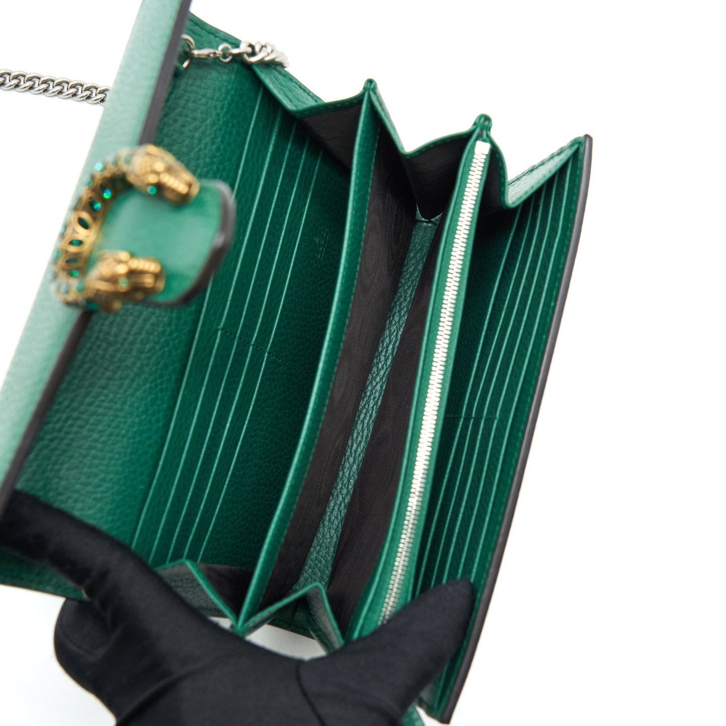 Gucci Dionysus Mini Chain Bag With And Hardware Green Gold Travel Bag